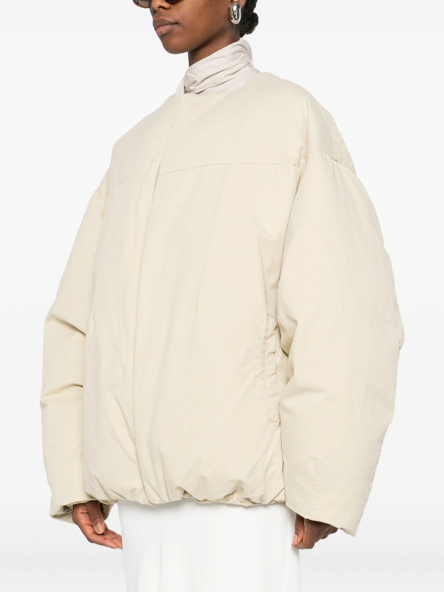 puffer zip-front jacket