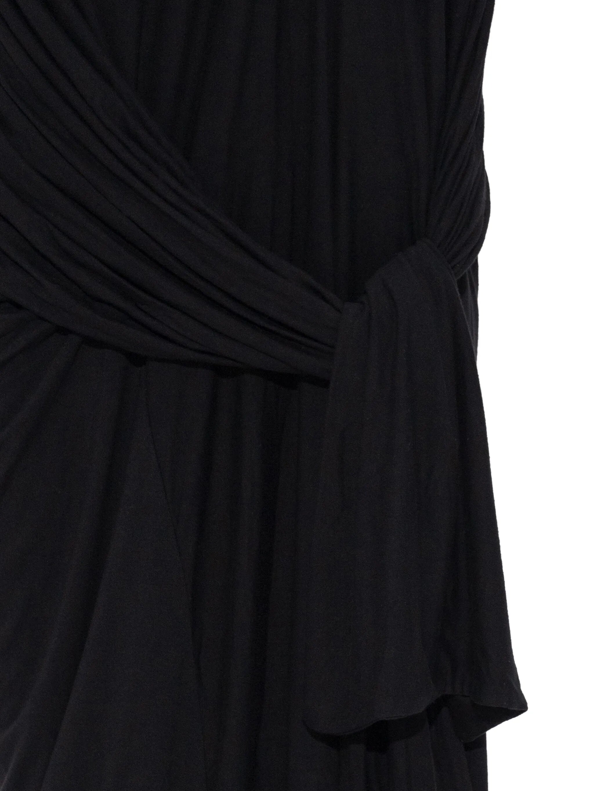 draped knot-detail skirt