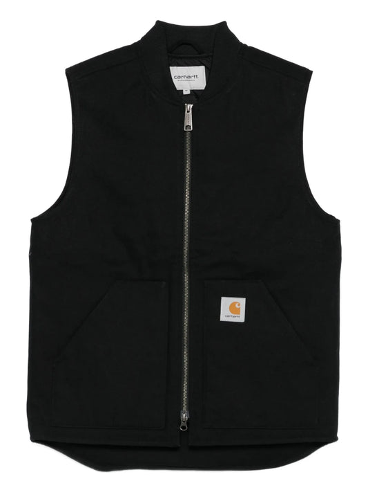 zip-front pouch-pocket gilet