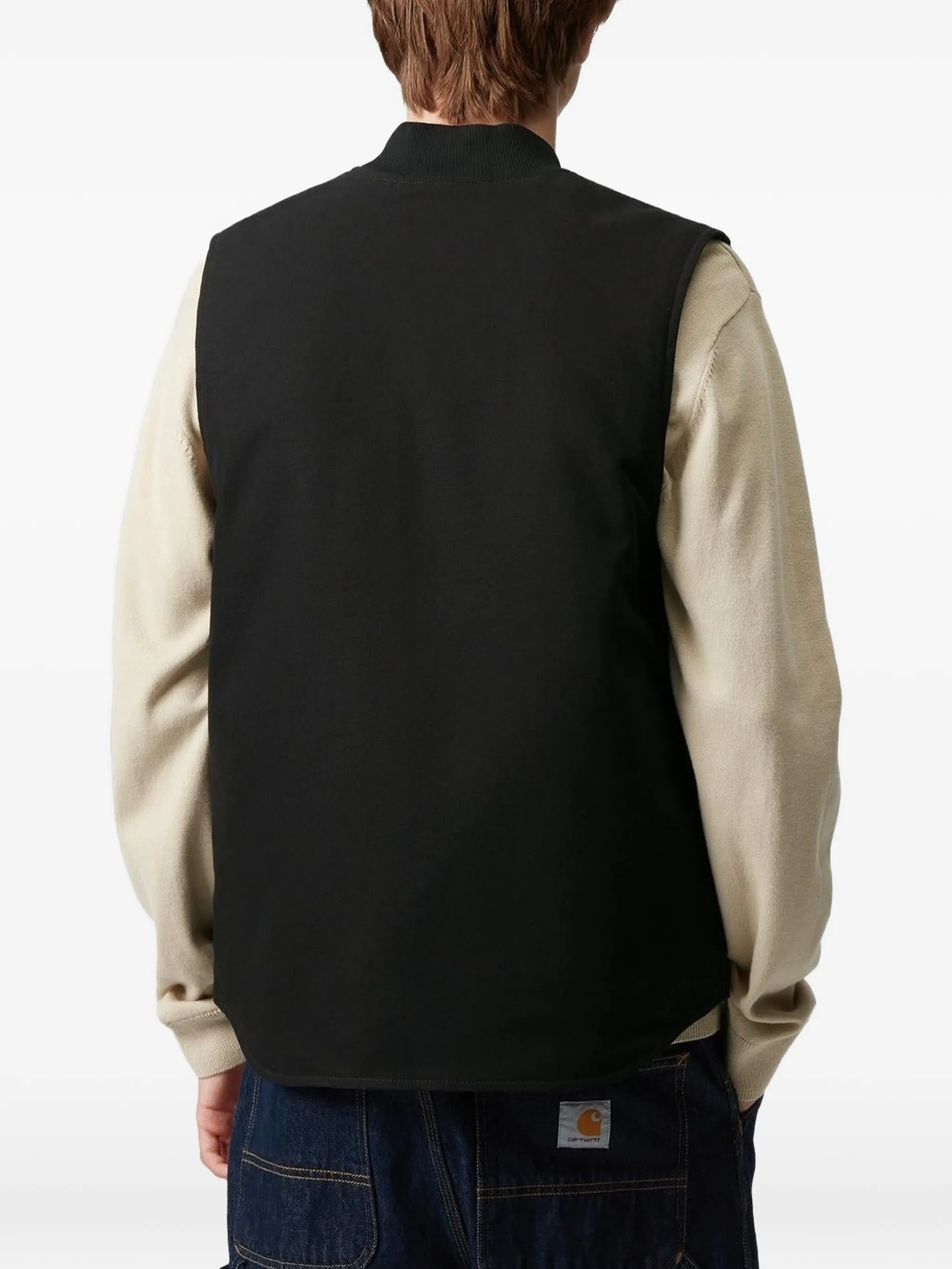 zip-front pouch-pocket gilet