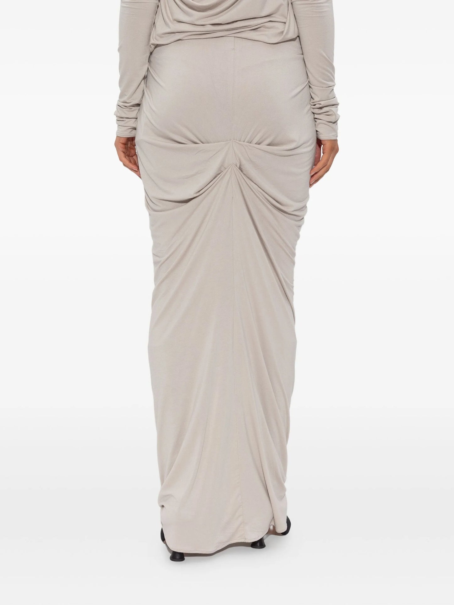 draped jersey skirt