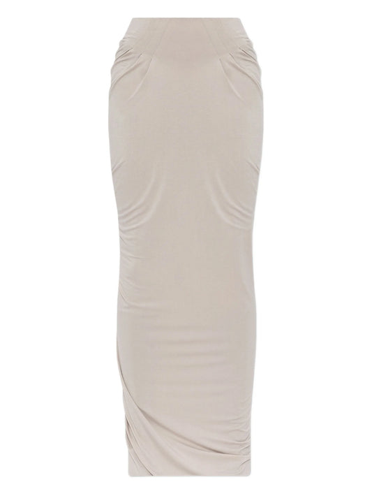 draped jersey skirt