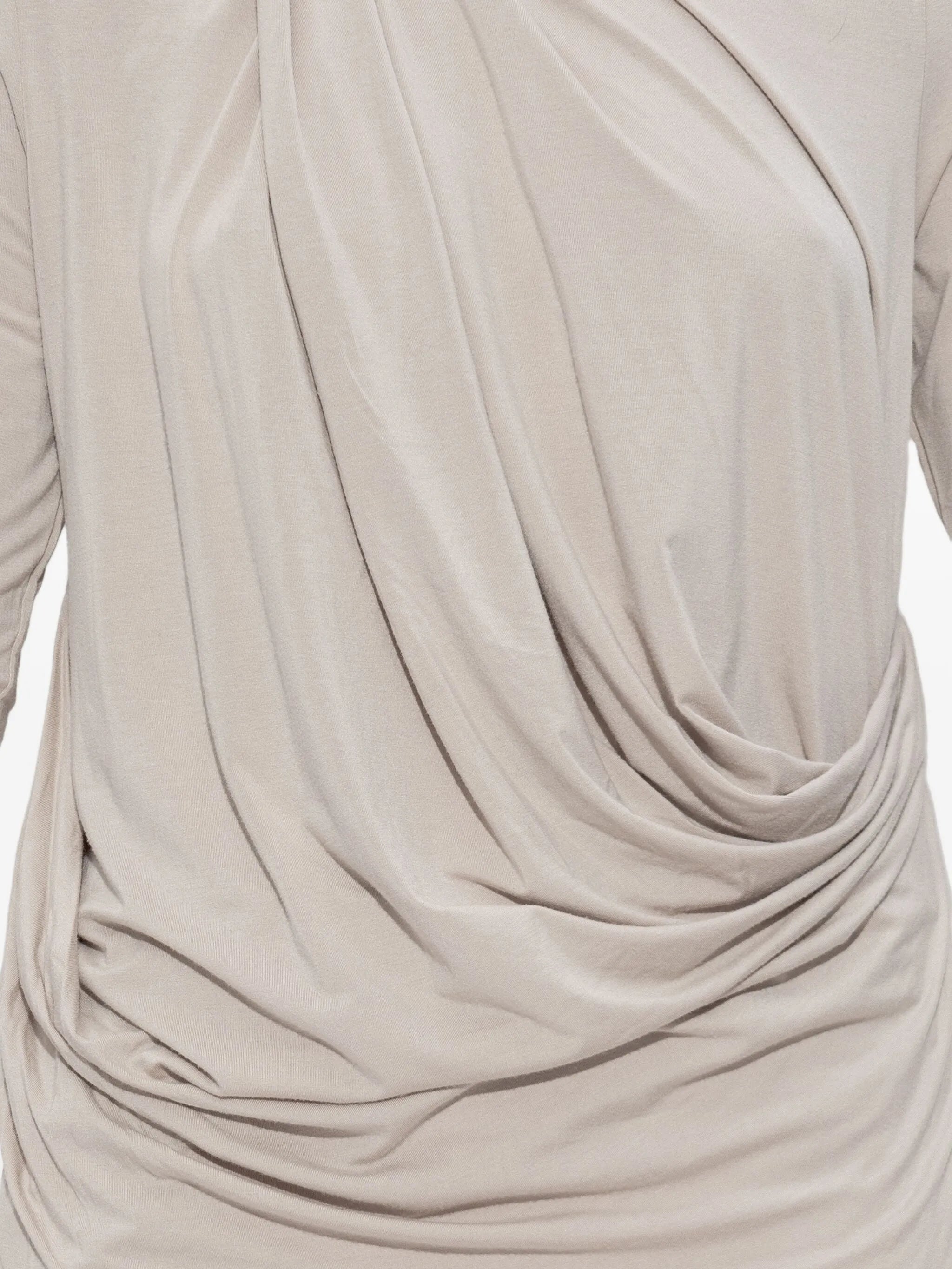 draped cowl-neck top