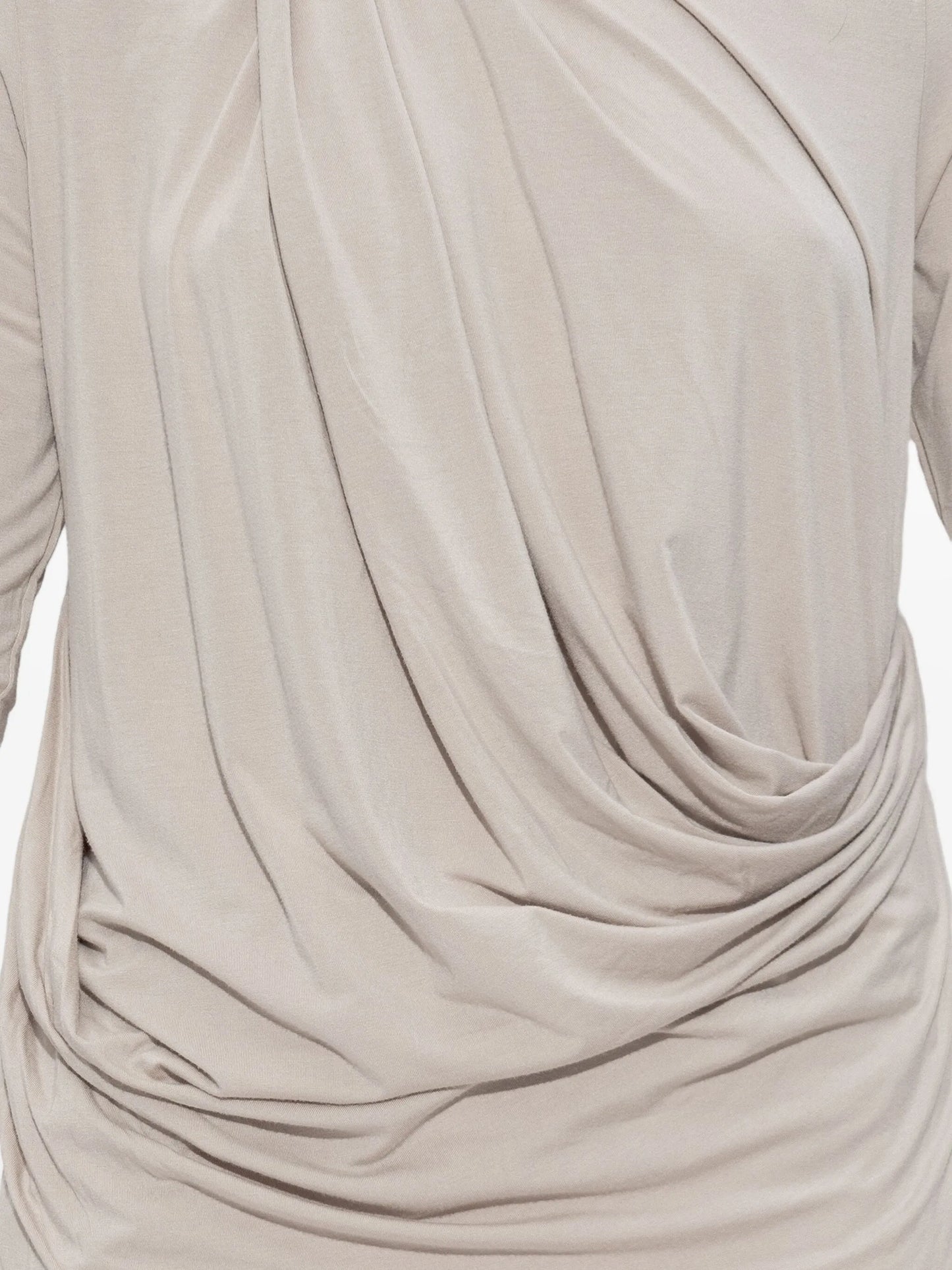 draped cowl-neck top