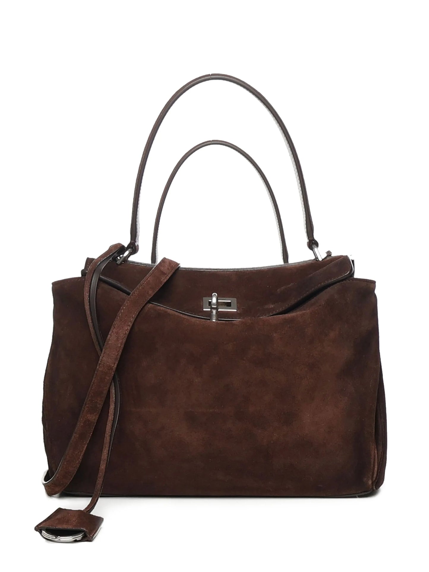 small Rodeo suede leather top-handle shoulder bag