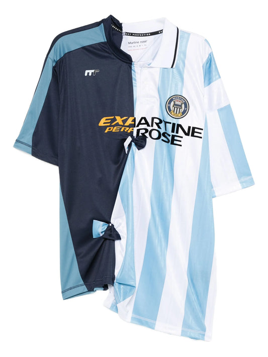 panelled striped jersey