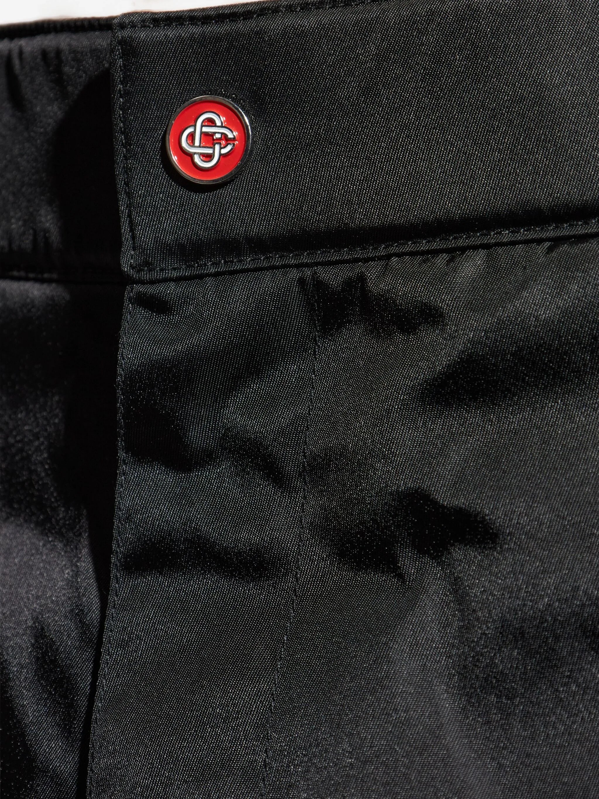 monogram panelled trousers