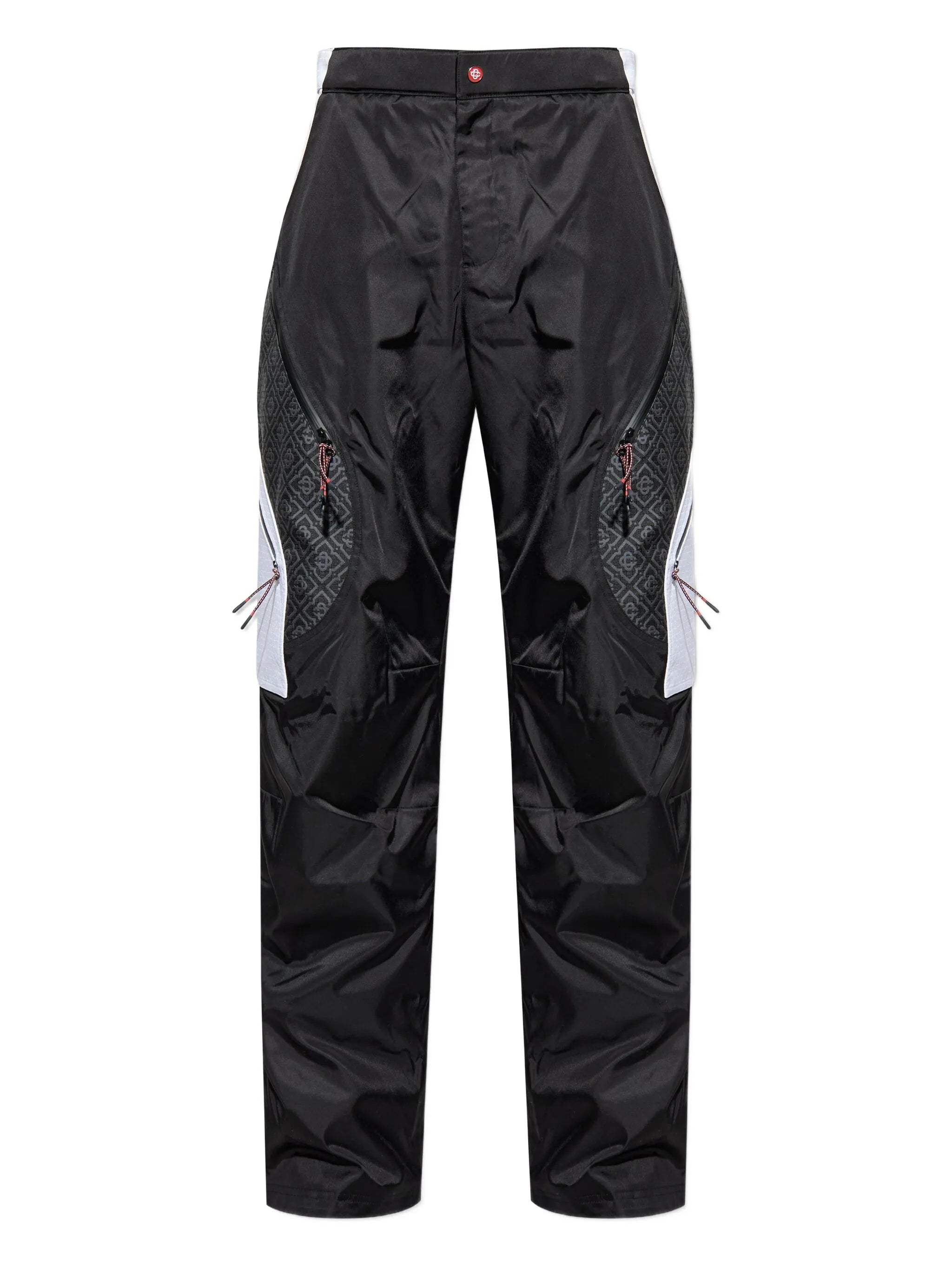 monogram panelled trousers