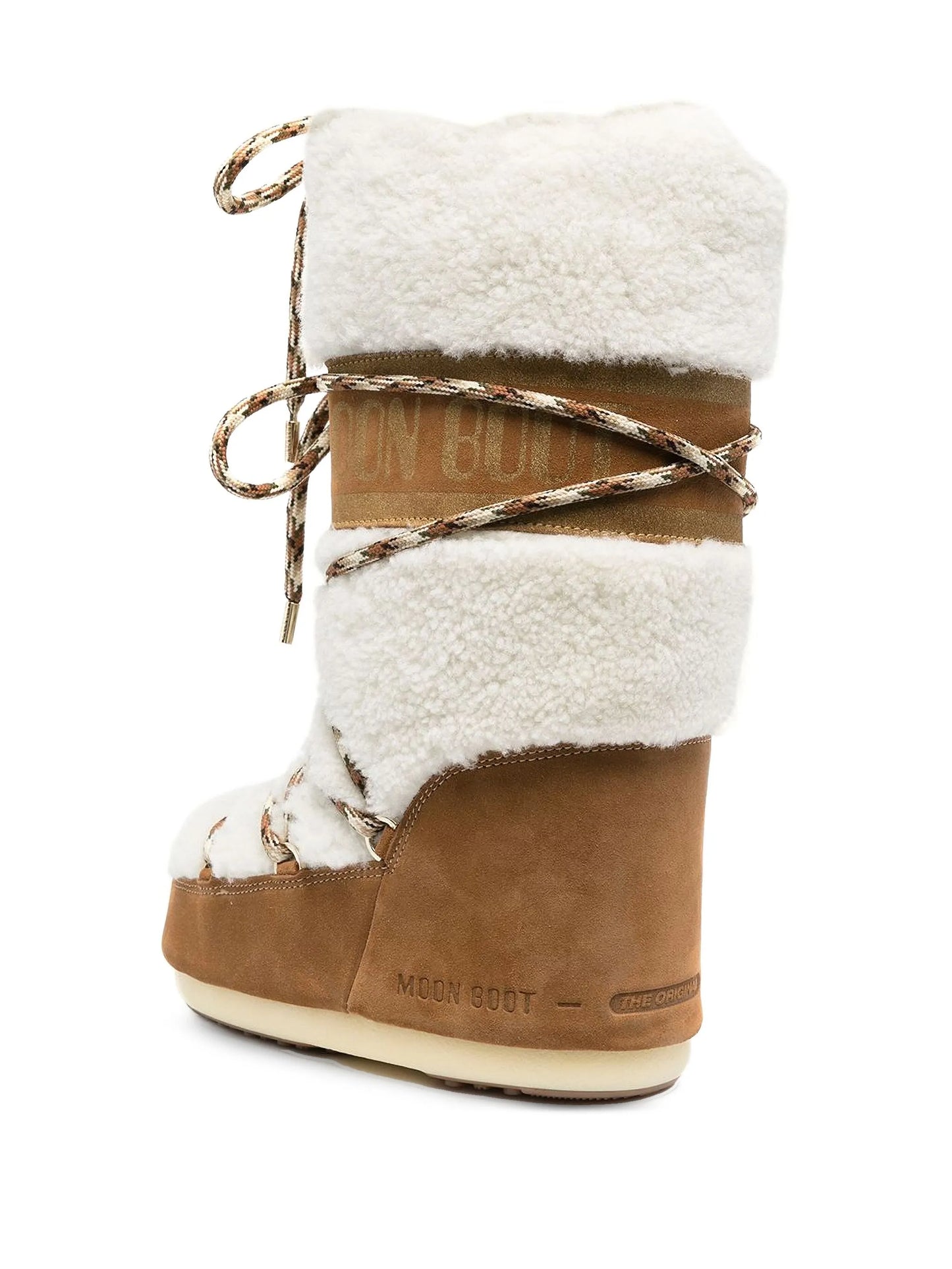 40mm lace-up shearling boots