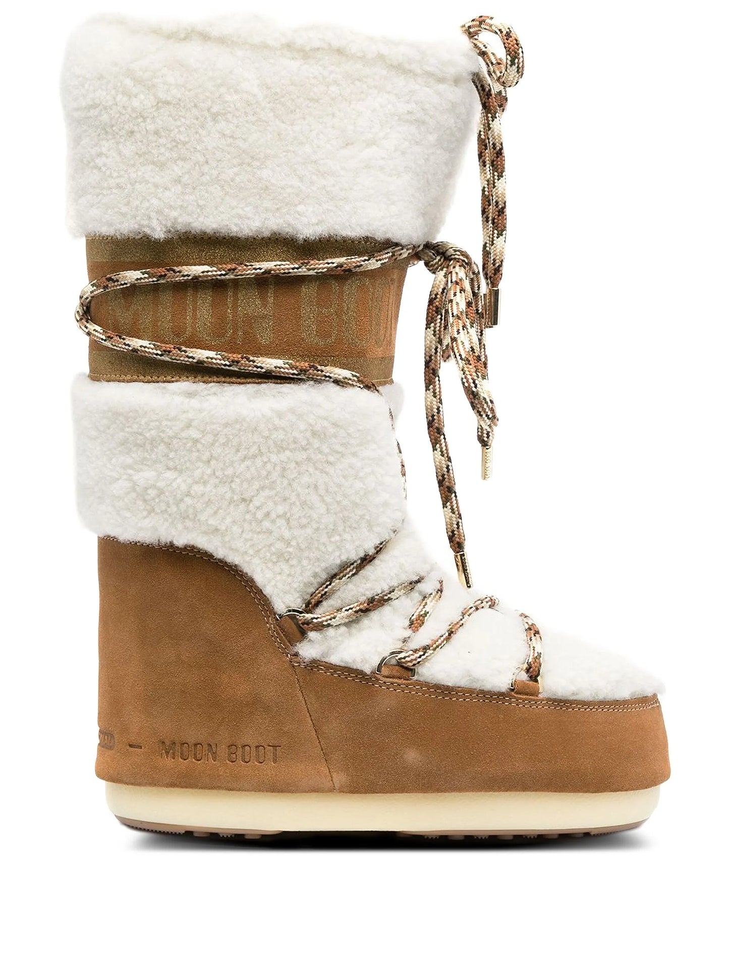 40mm lace-up shearling boots