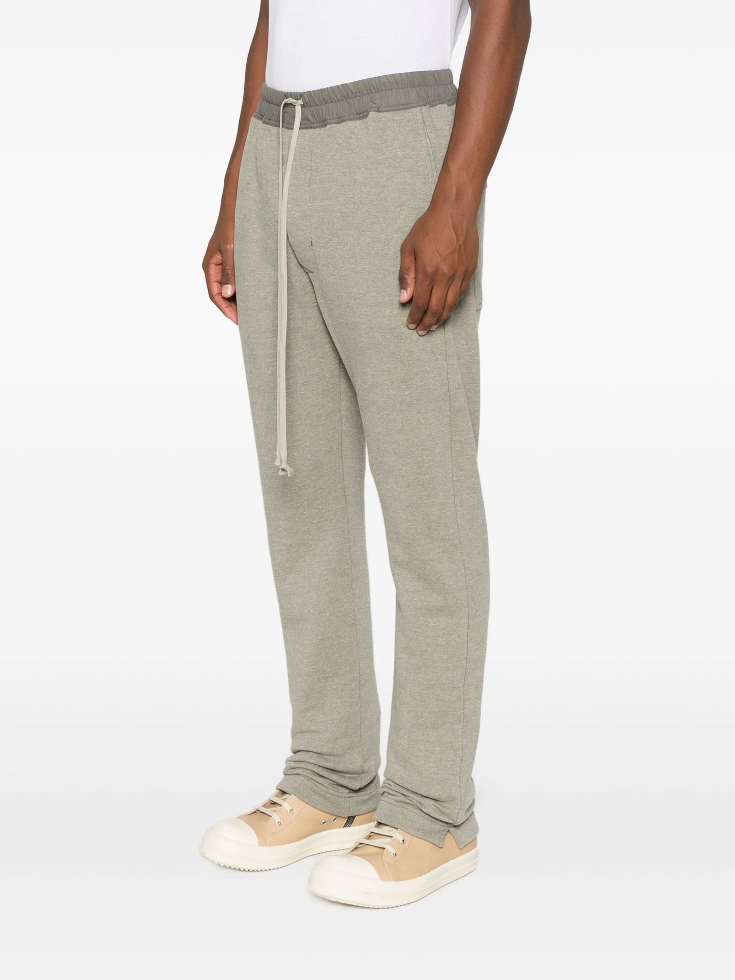 drawstring side-cuff track pants