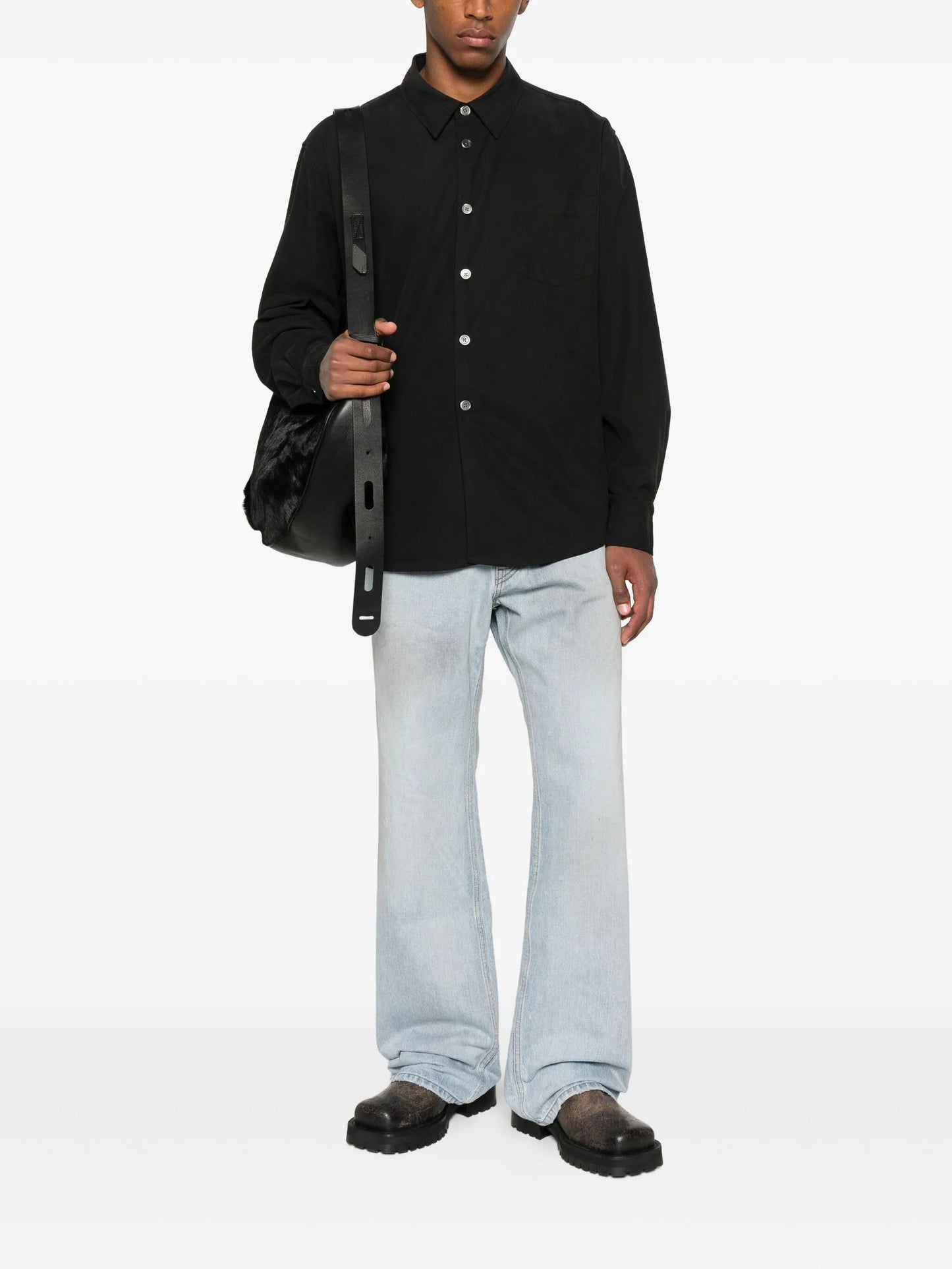 button pocket shirt