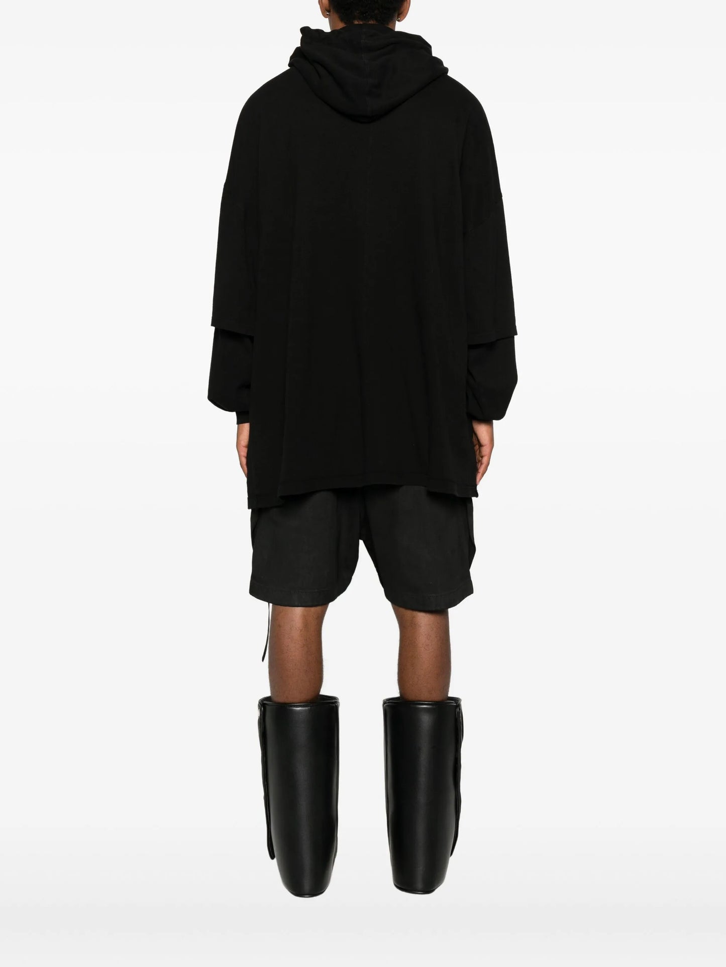 Tommy layered drawstring hoodie