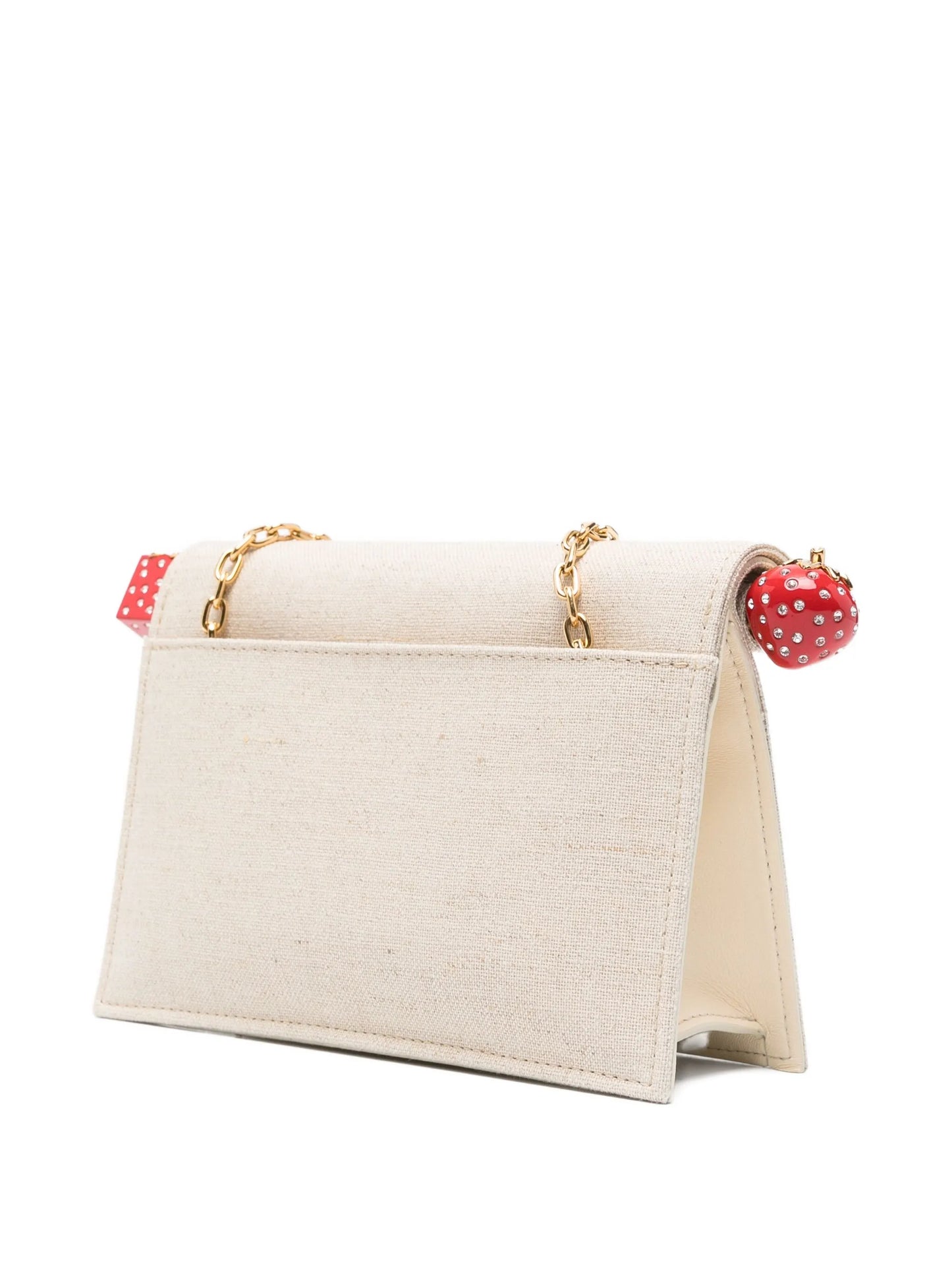 strawberry-detail chain clutch