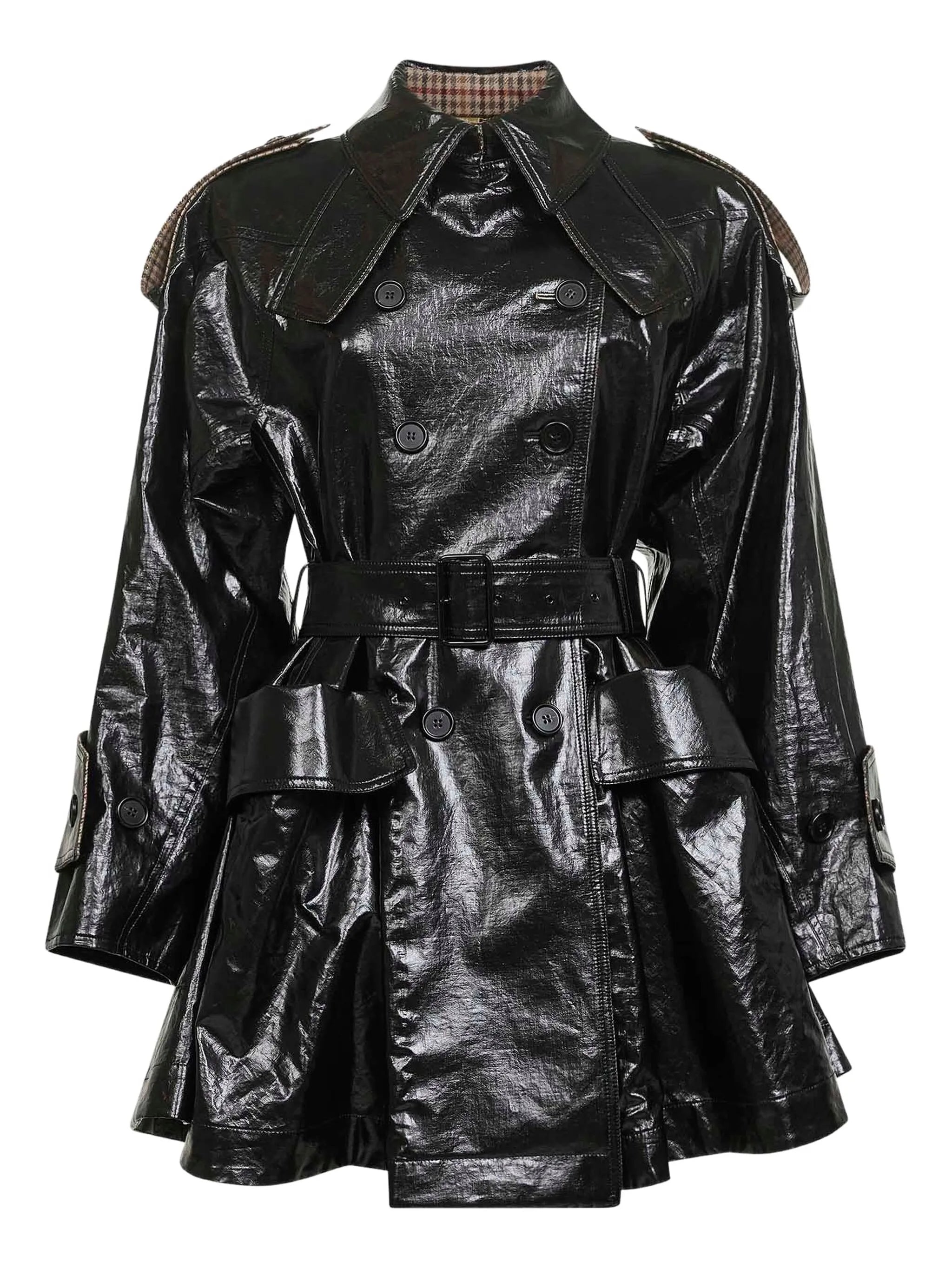 butonned coat