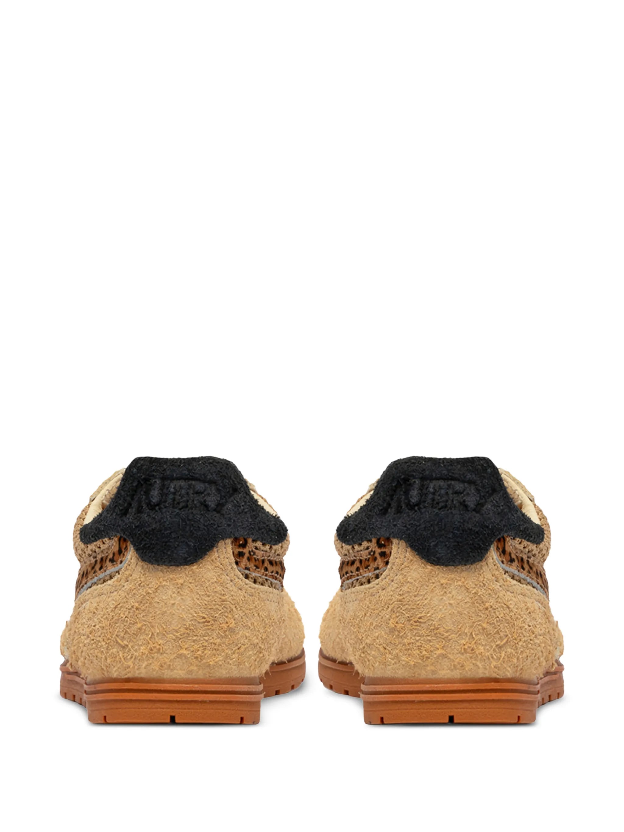 leopard knit sneakers