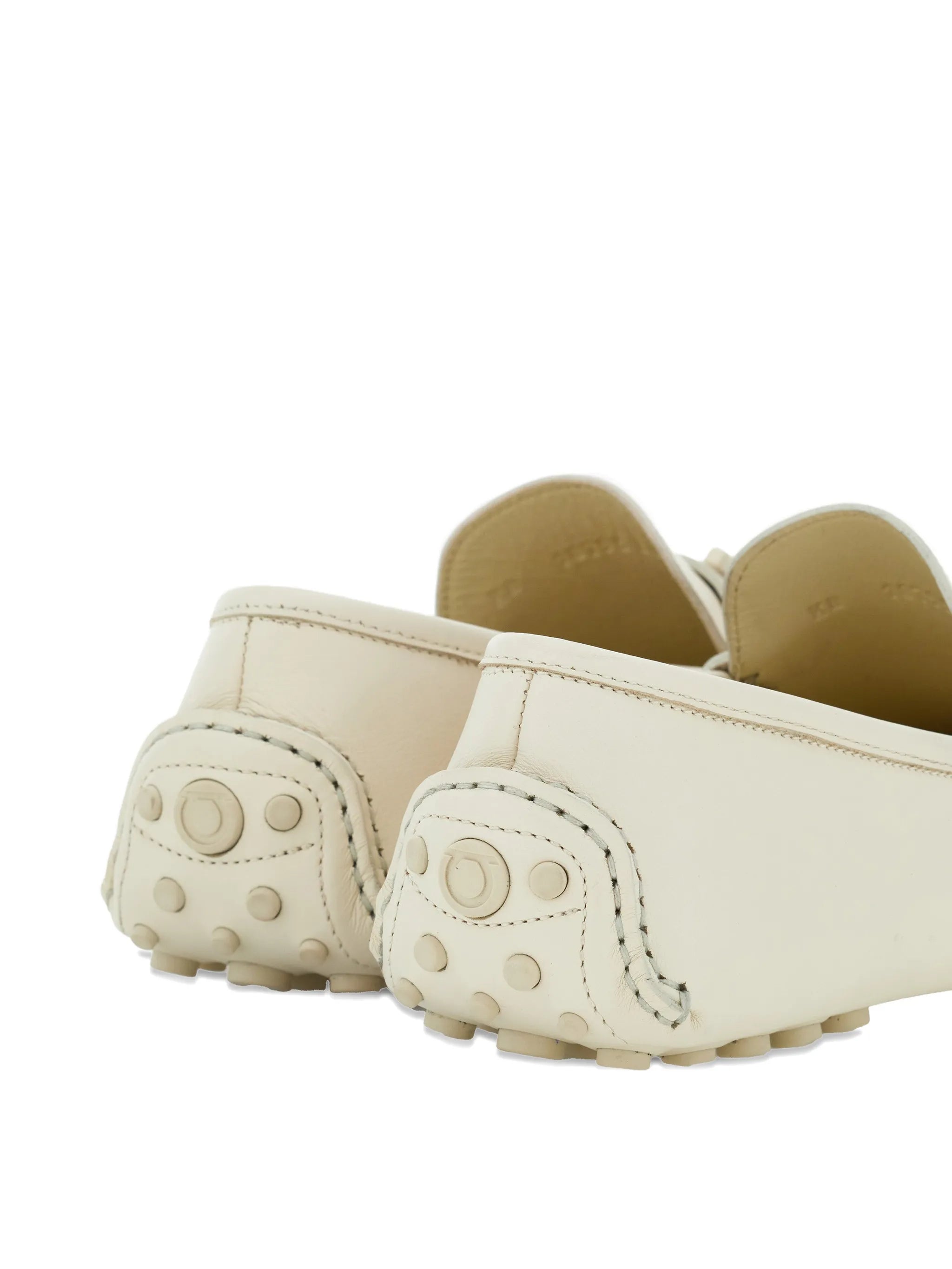 Gancini-plaque leather loafers