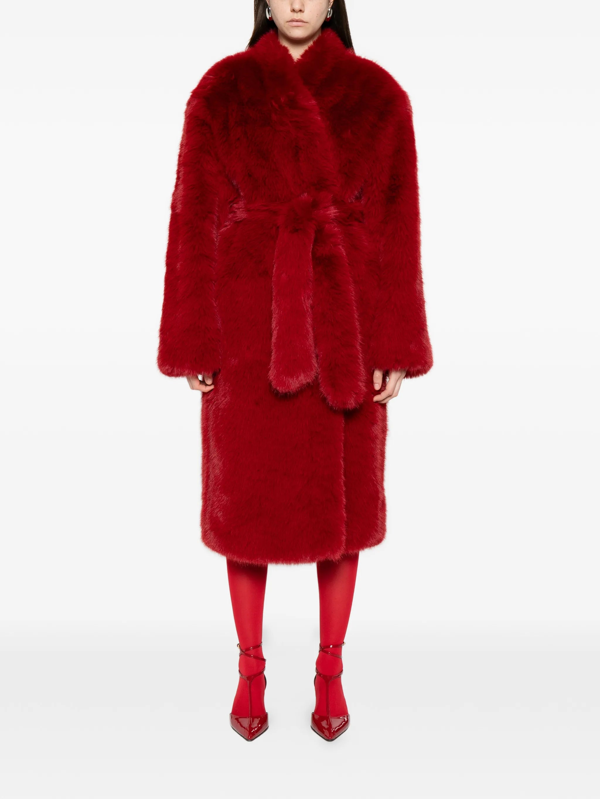 Destiny padded faux-fur coat