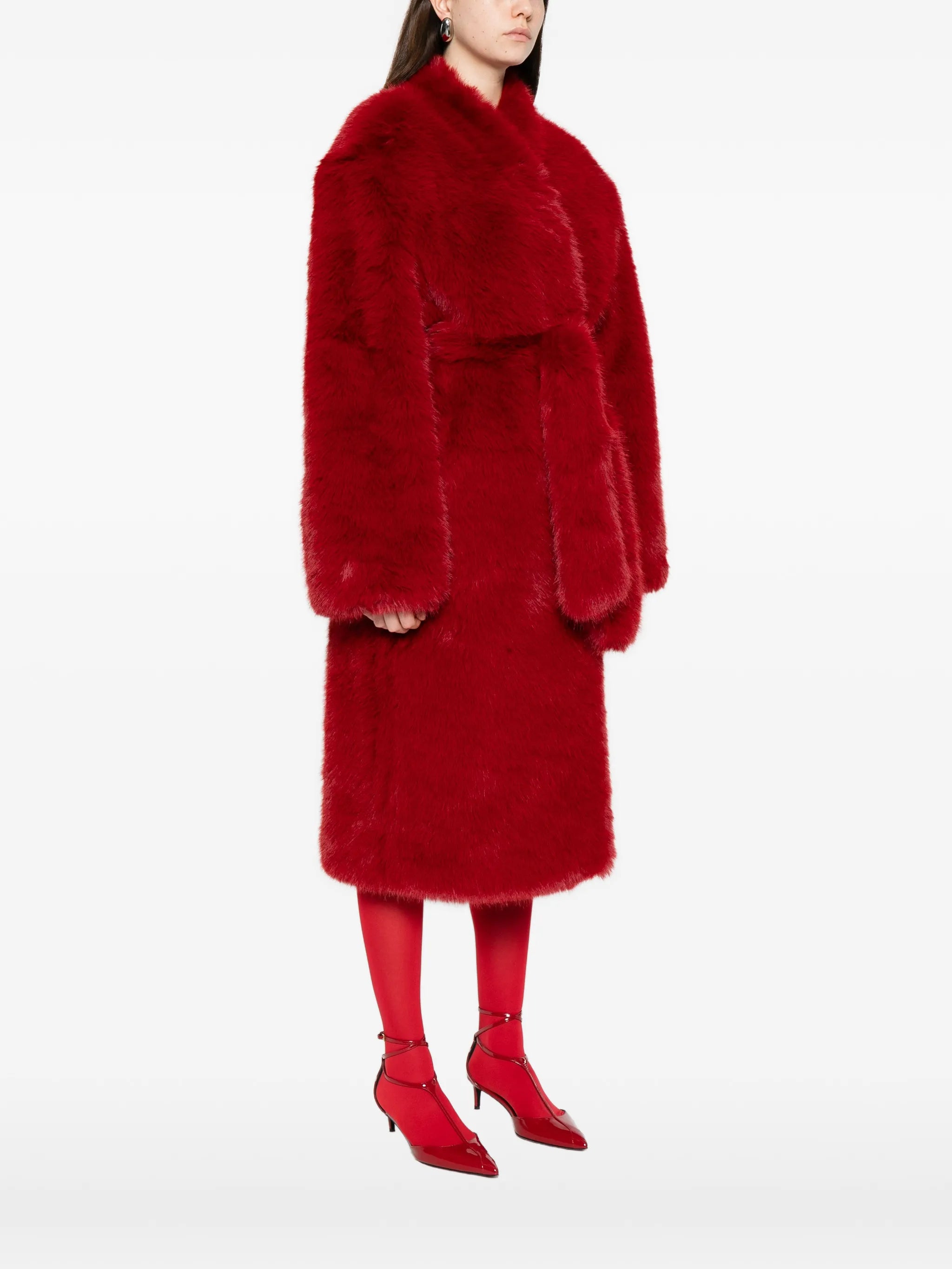 Destiny padded faux-fur coat