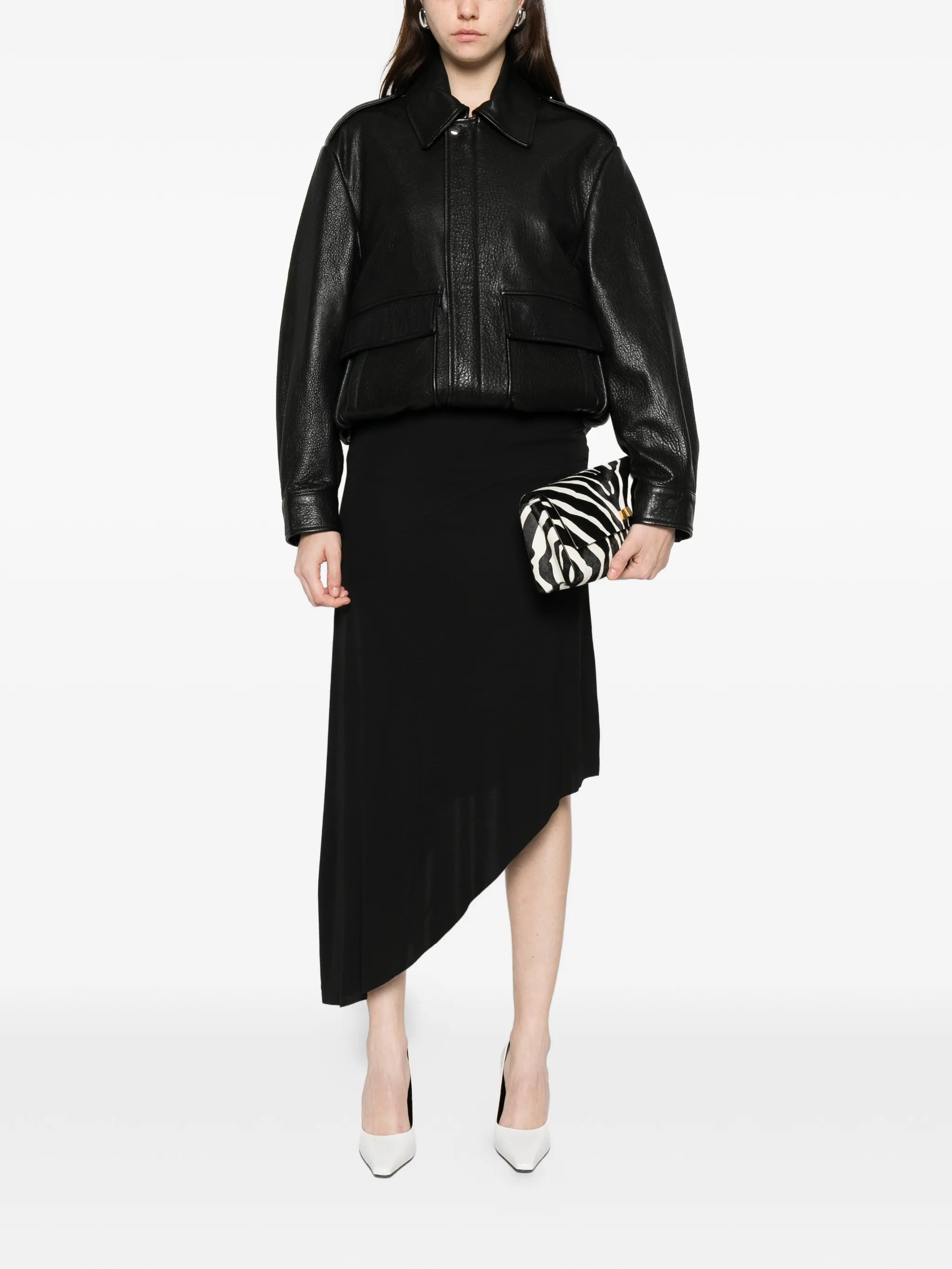 Kitty sheer asymmetric skirt