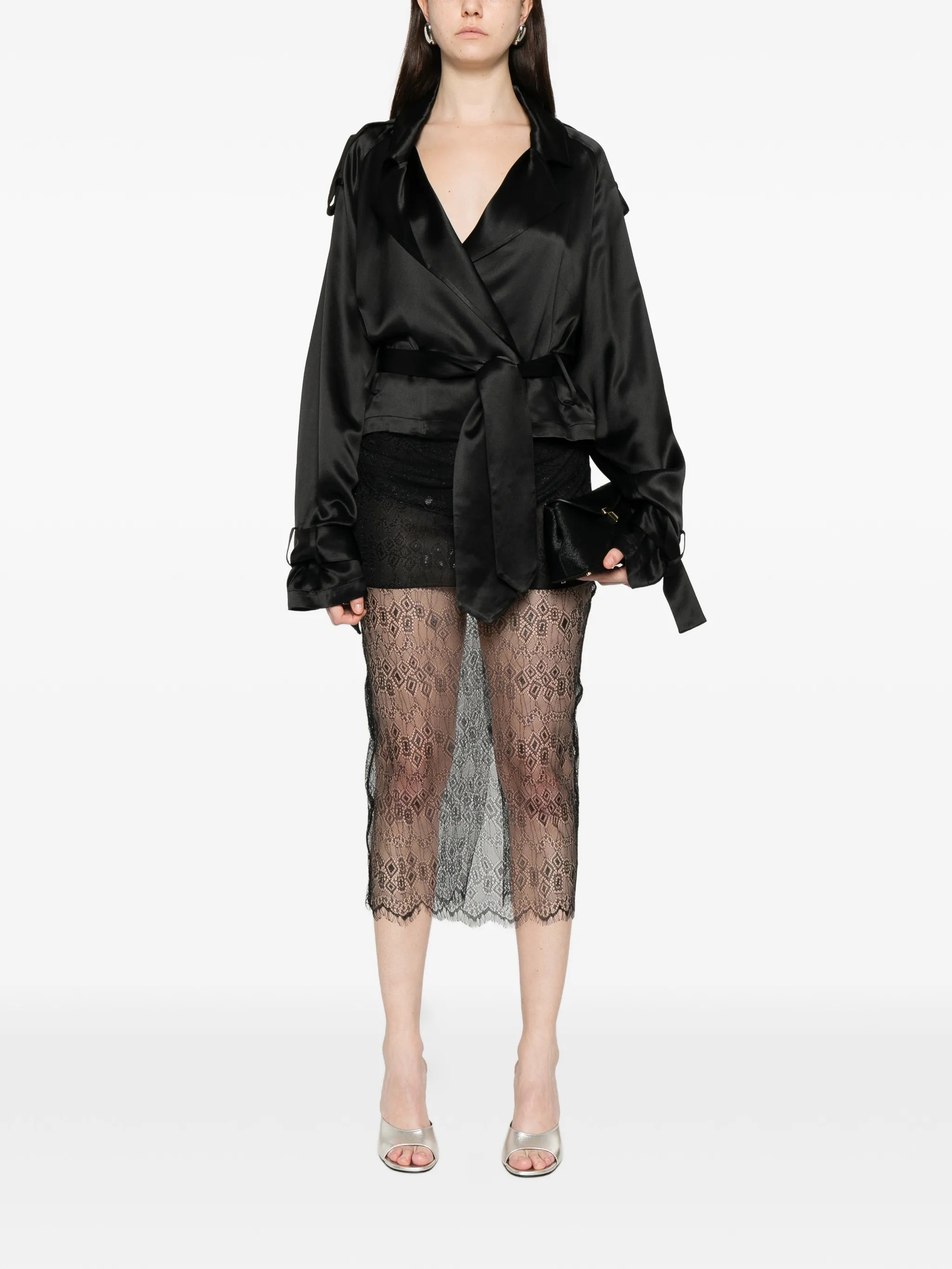 Alrose lace midi skirt