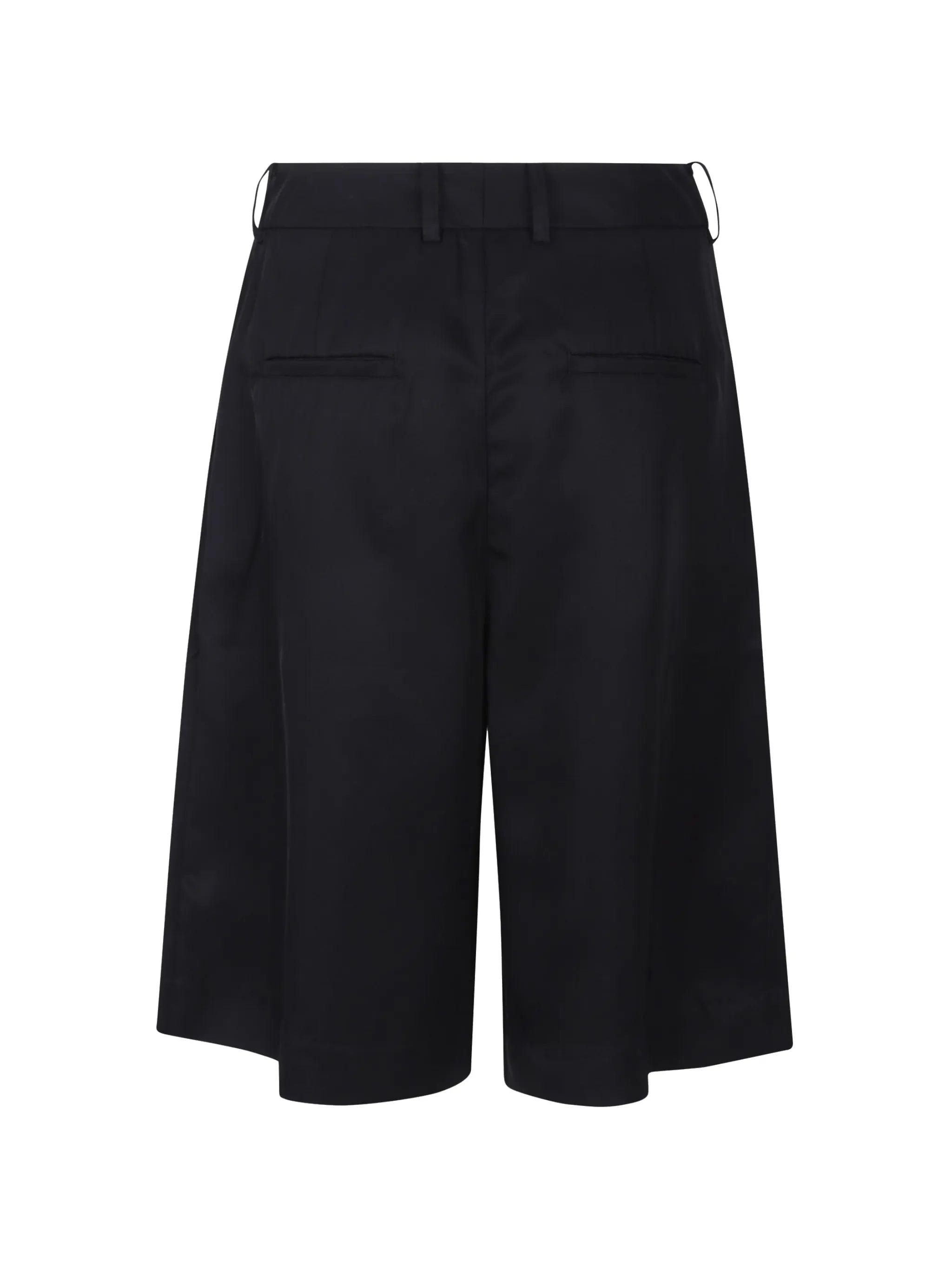 Marfa pleated silk shorts