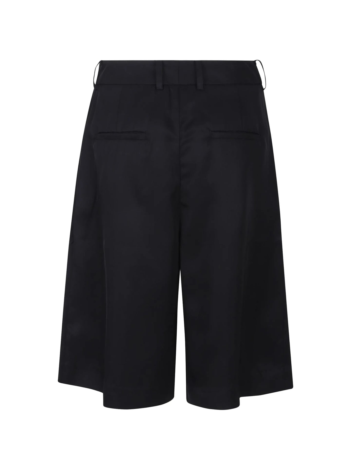 Marfa pleated silk shorts