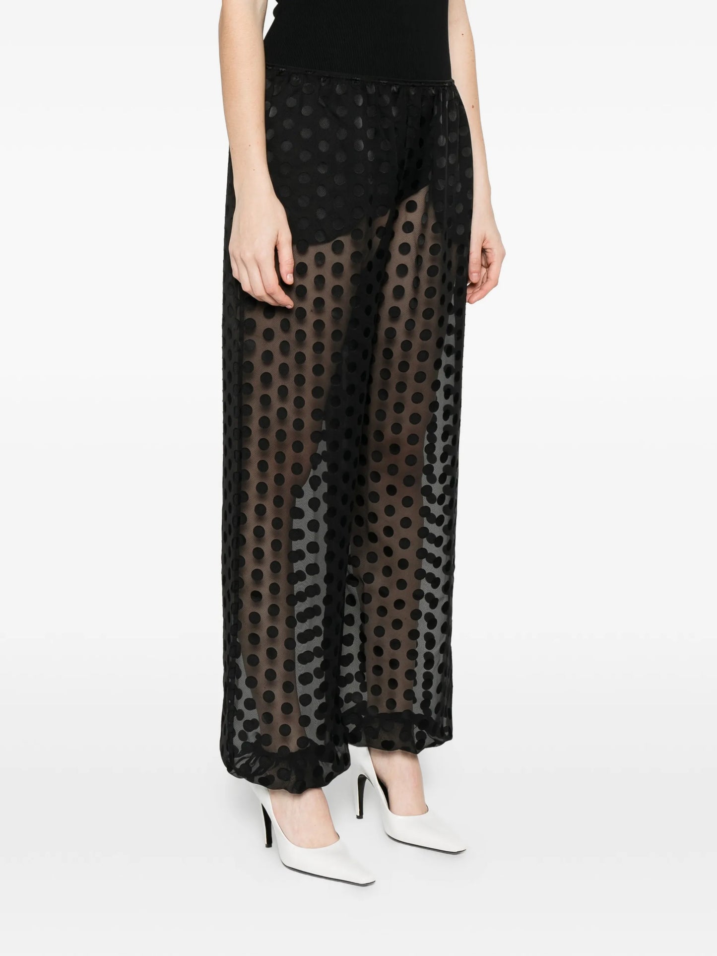 Orissa sheer-finish baloon trousers