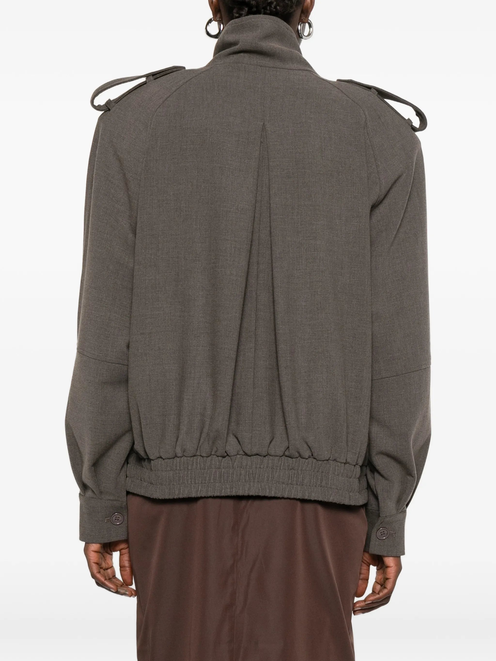 Kelly buttoned oversized jacket