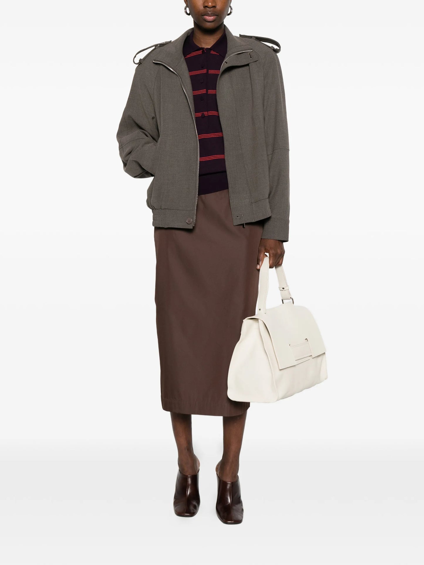 Kelly buttoned oversized jacket