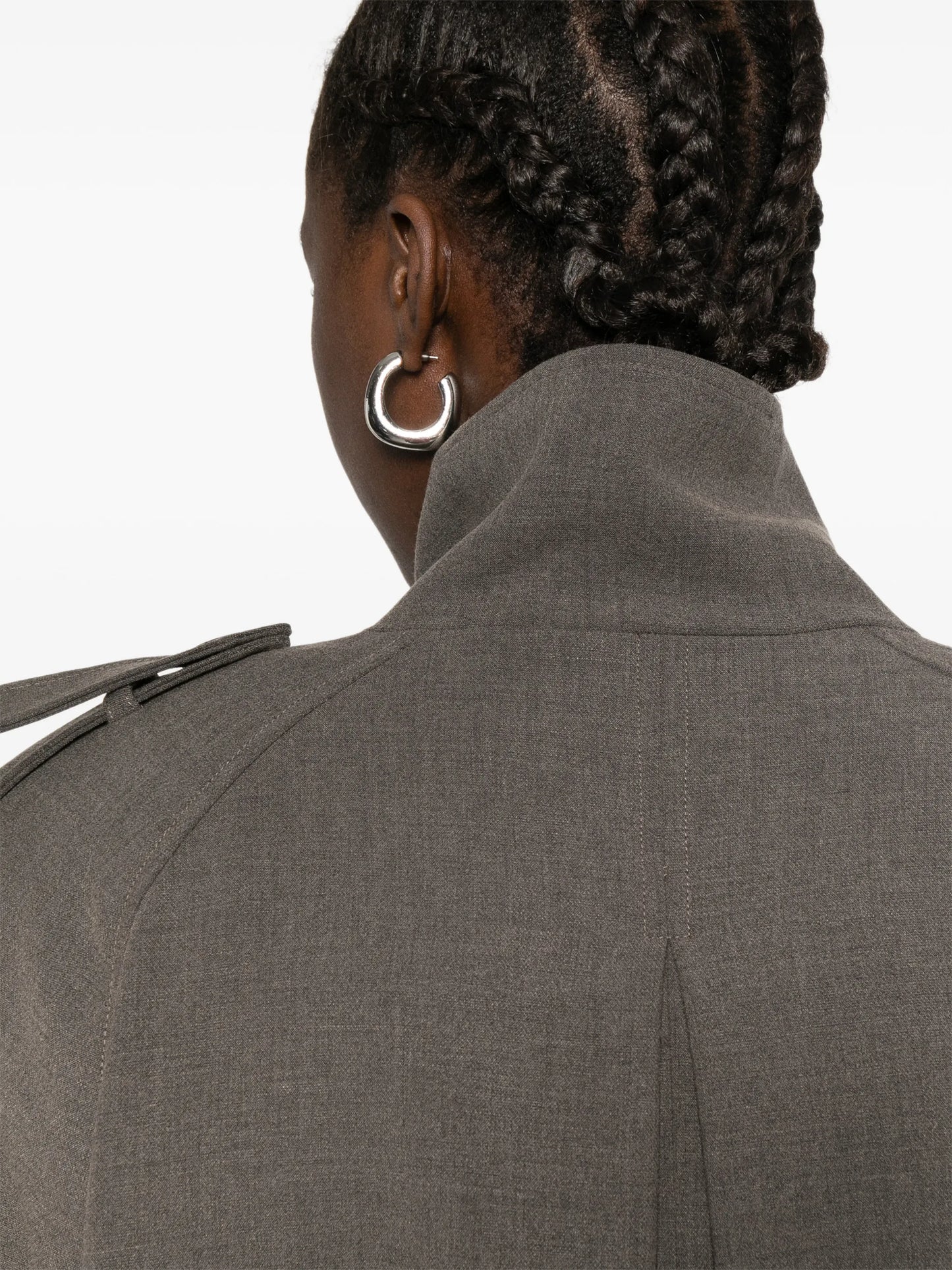 Kelly buttoned oversized jacket