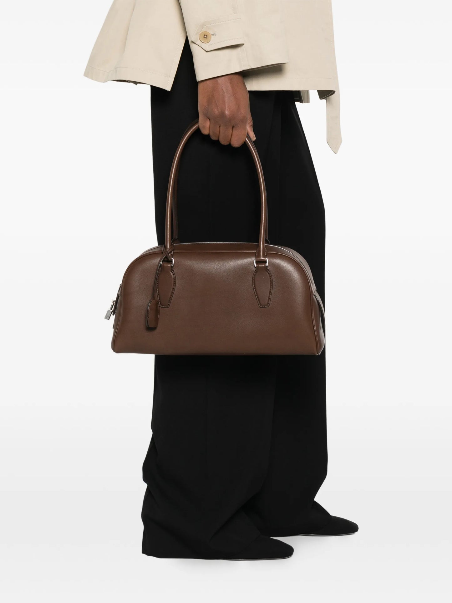 E/W India leather shoulder bag