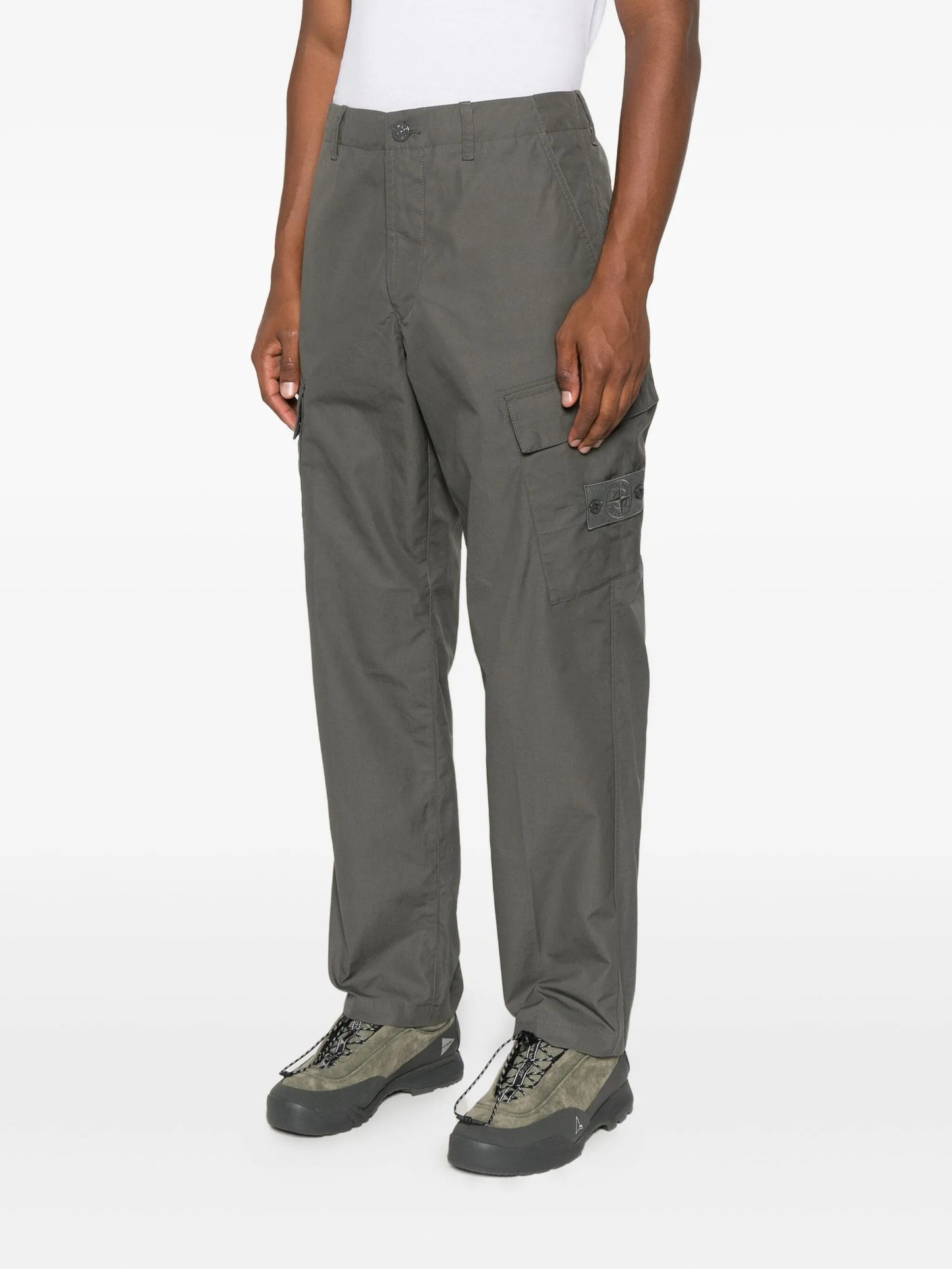 cargo-pocket trousers