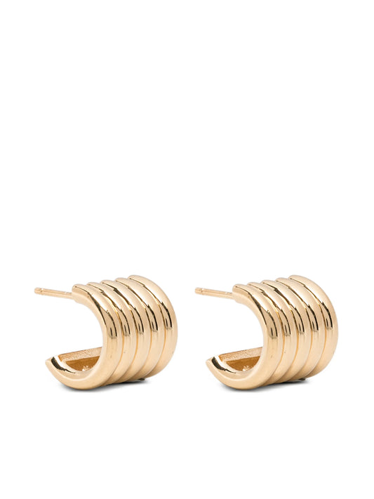 small Hollyhock earrings