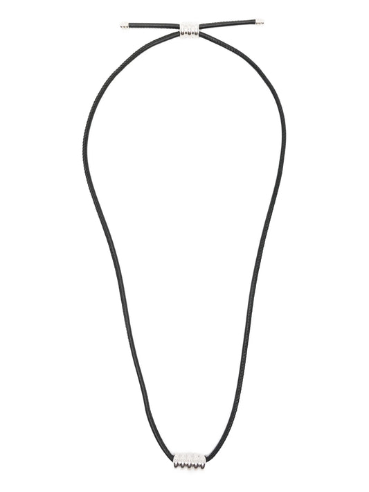 Hollyhock cord necklace