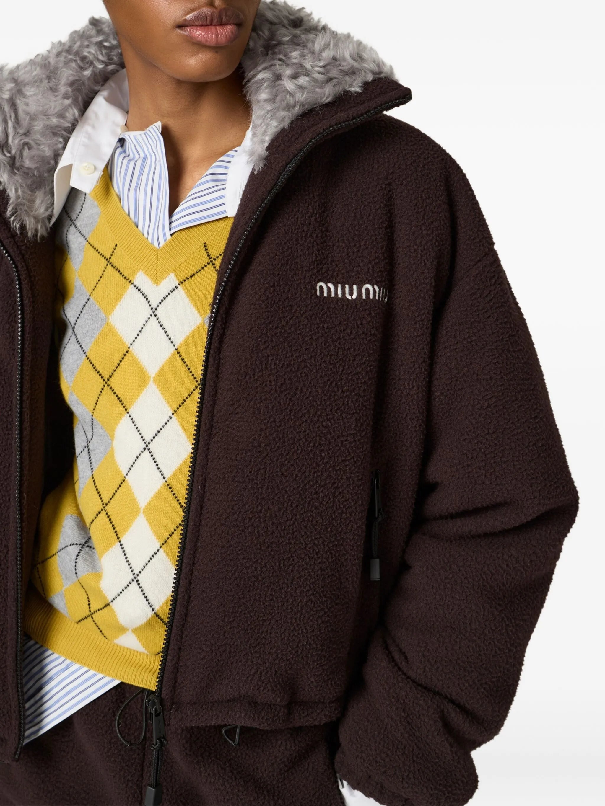 fleece down jacket