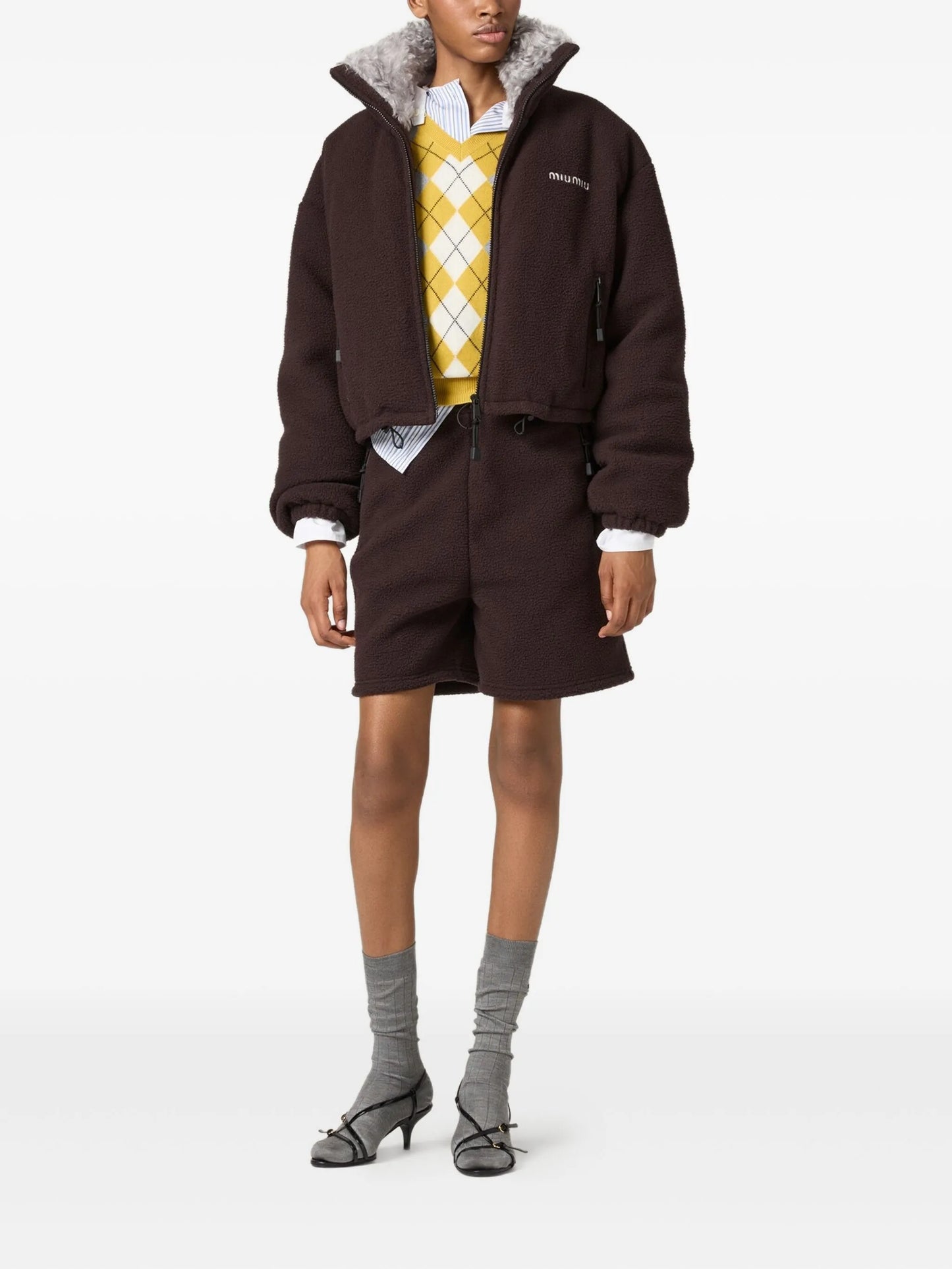 fleece down jacket