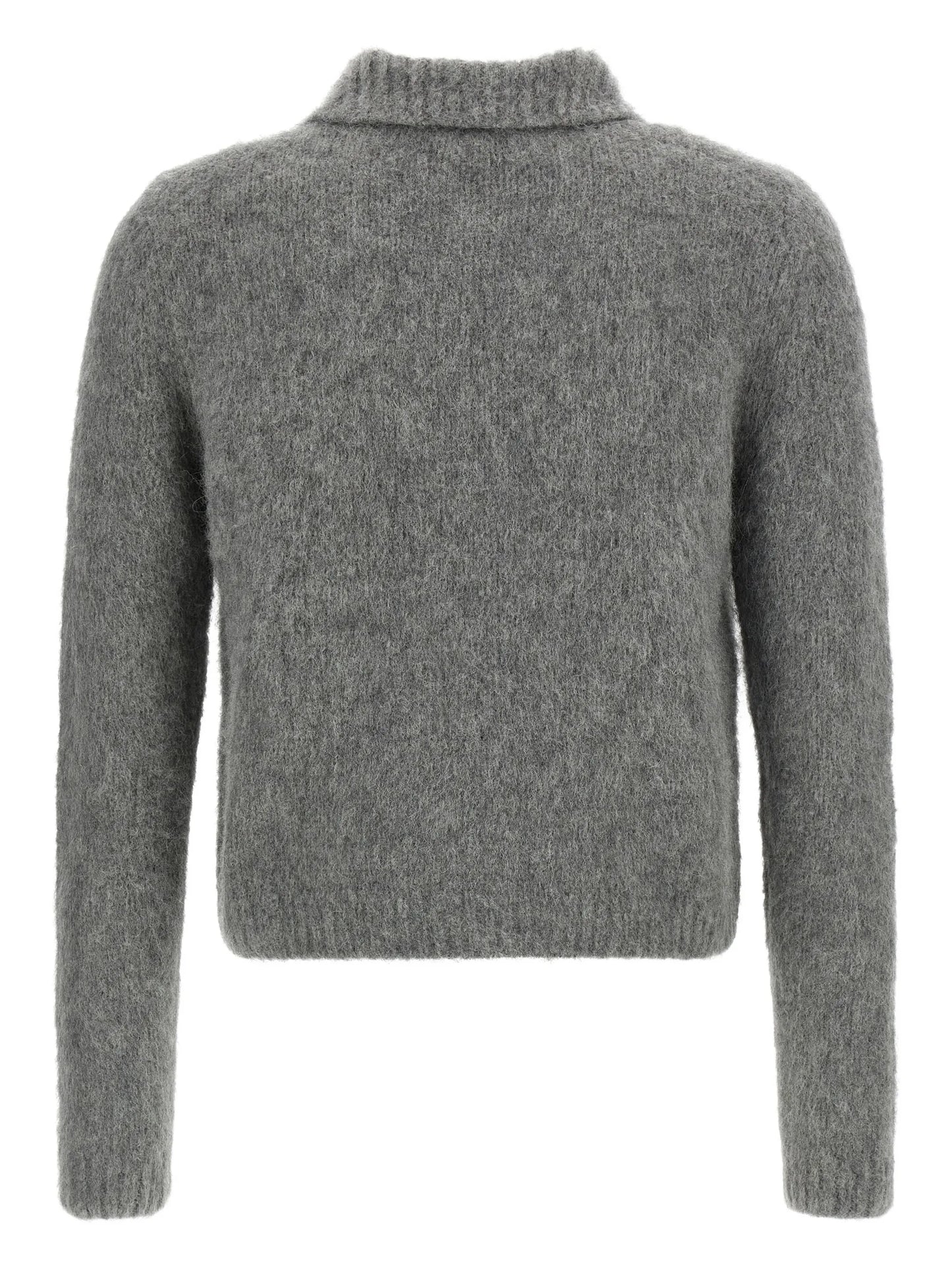 shirt-collar button cardigan