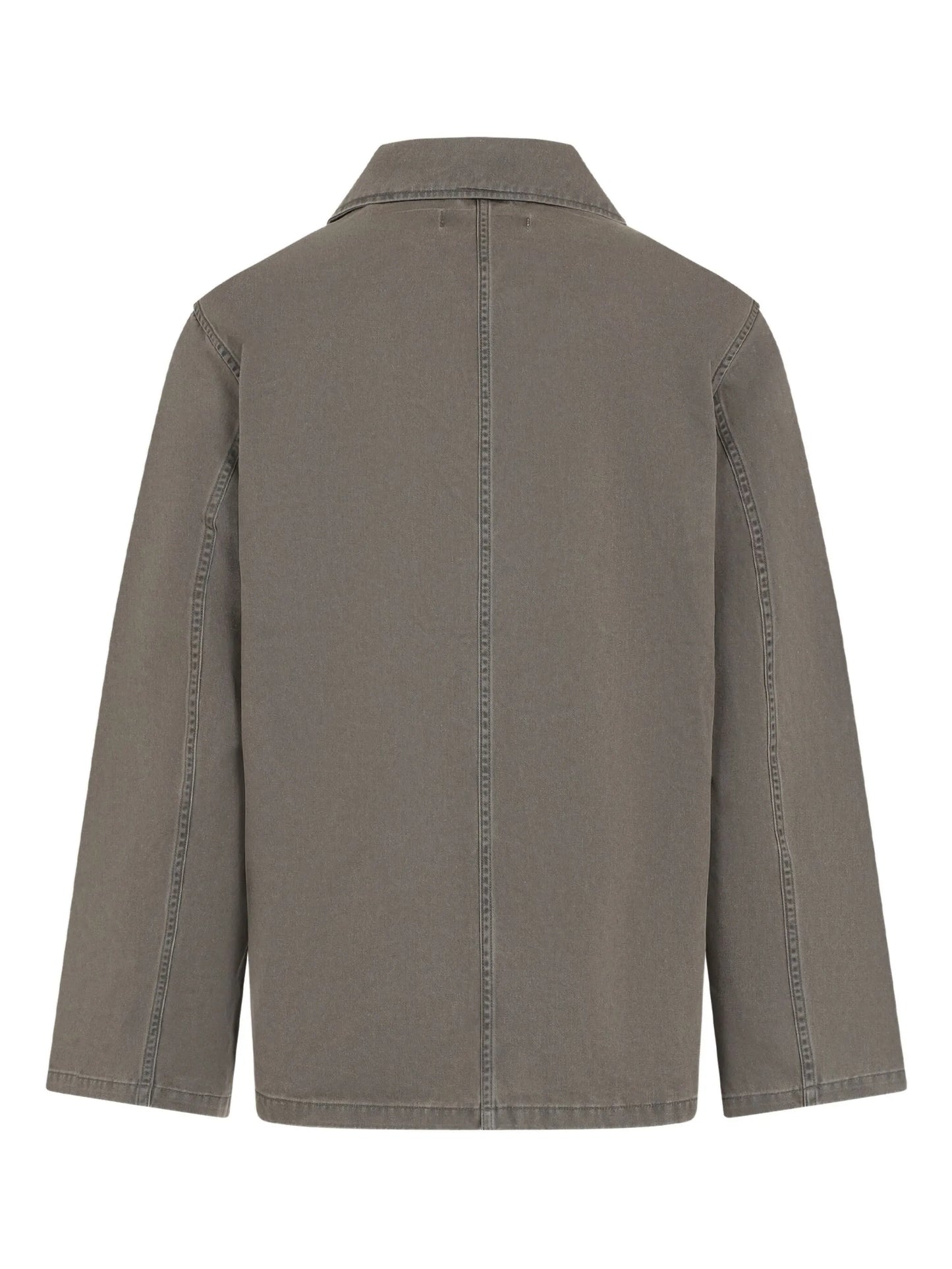 button-fastening pocket shirt jacket