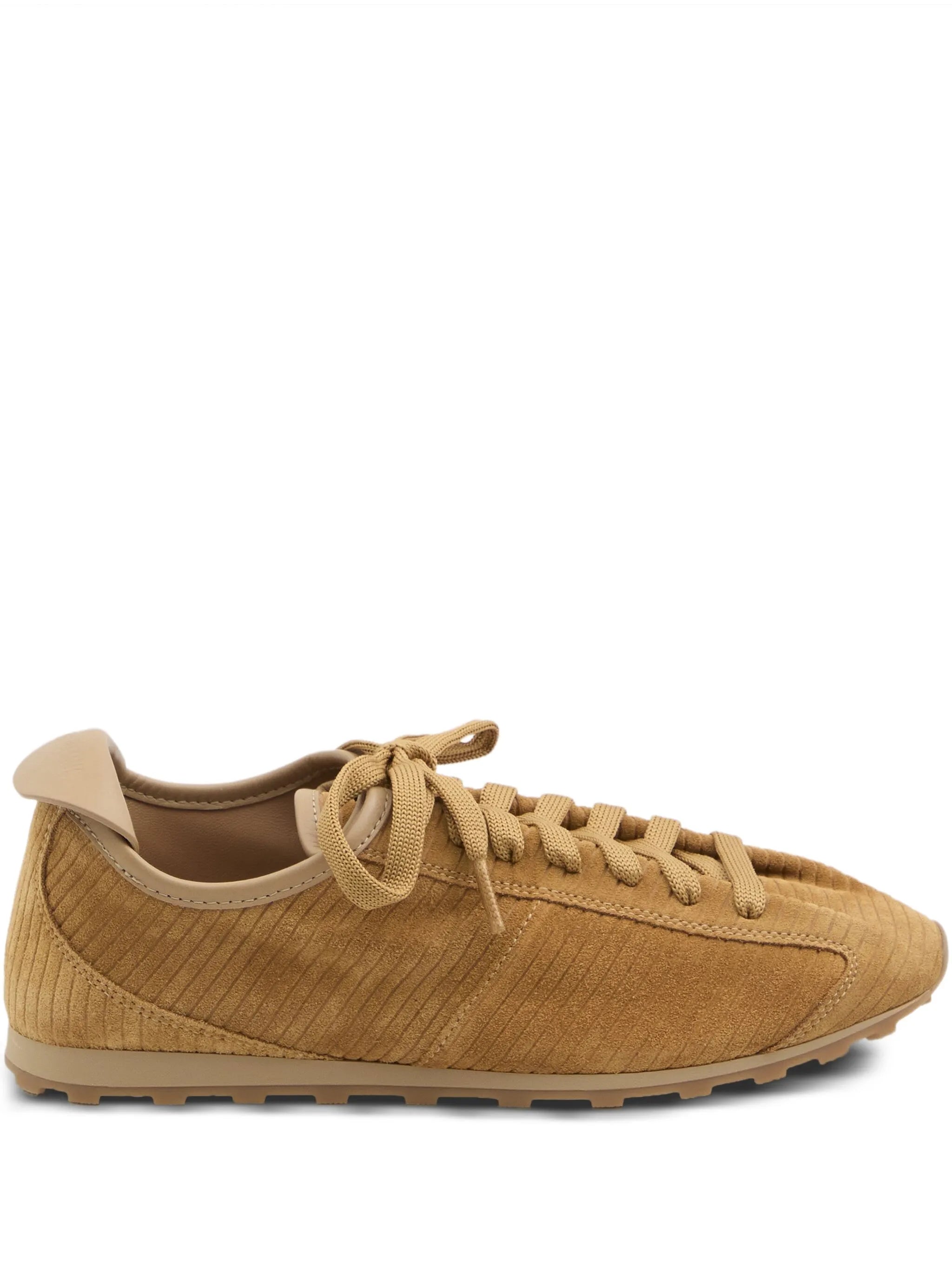 The Tennis embossed-suede low-top sneakers