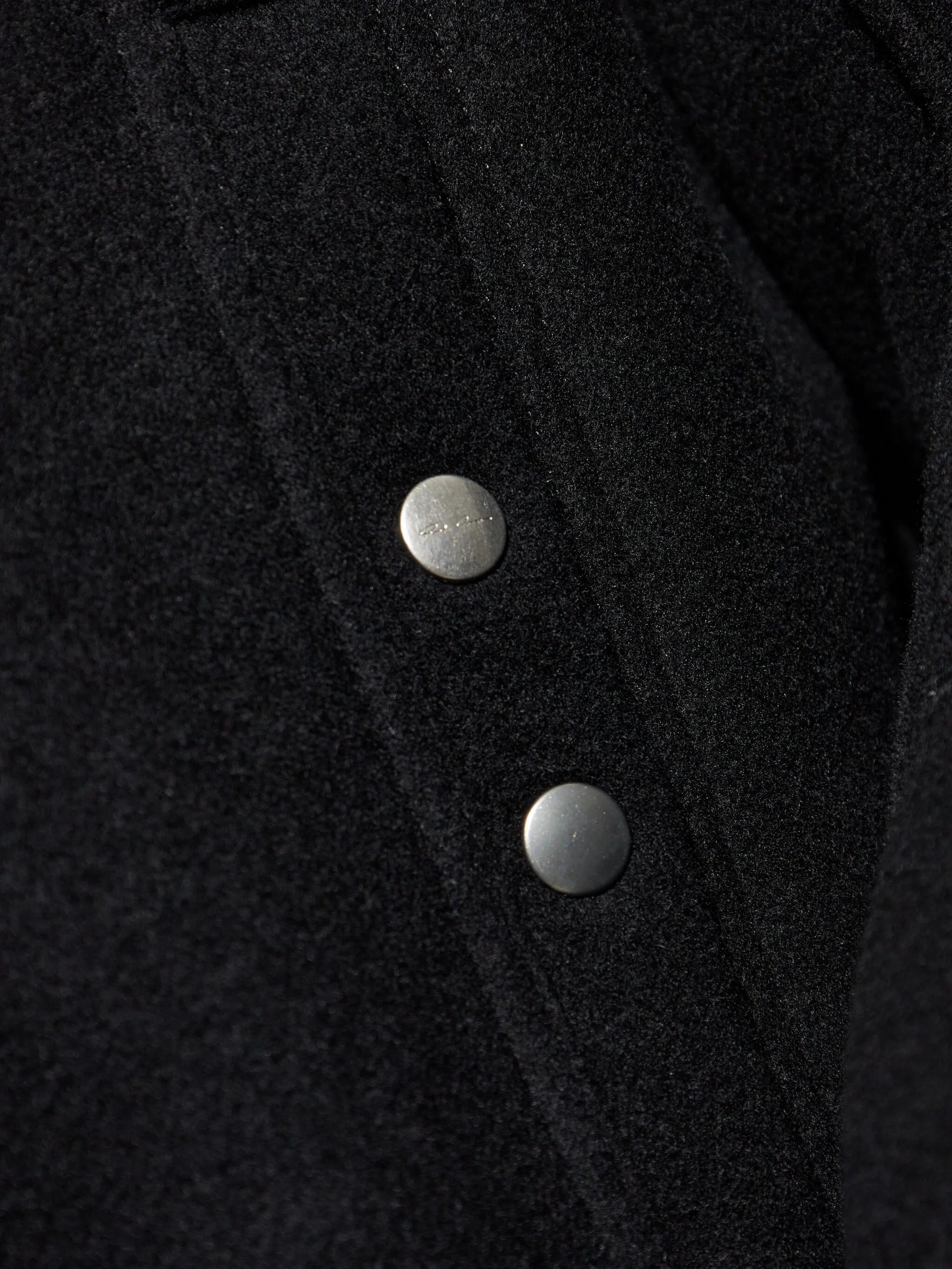high-neck wool jacket