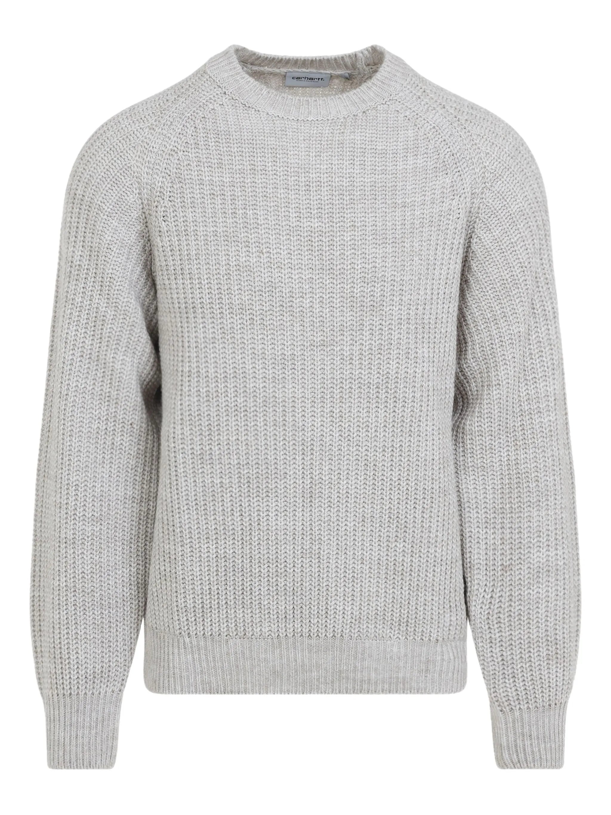 ribbed crew-neck sweater