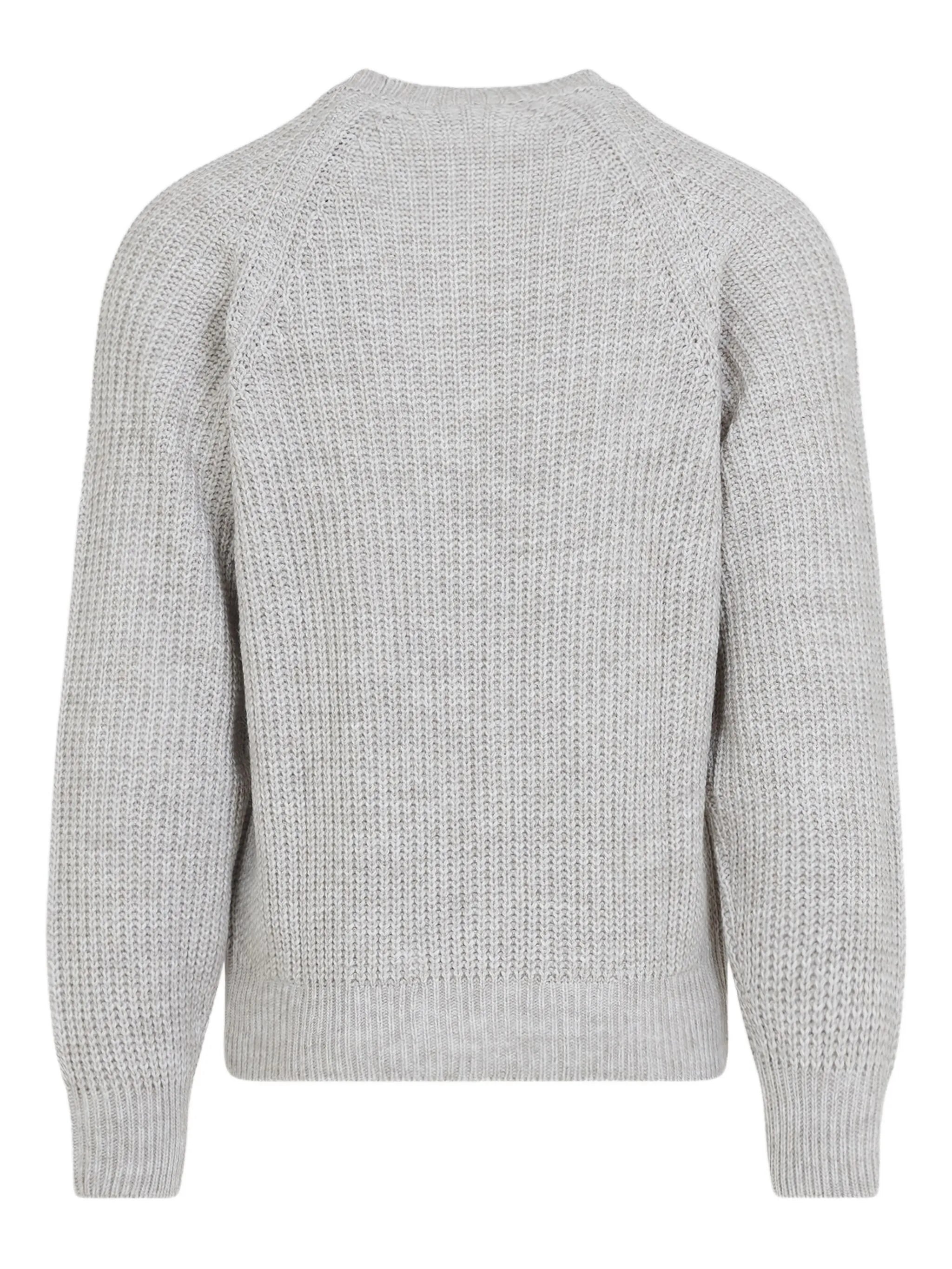ribbed crew-neck sweater