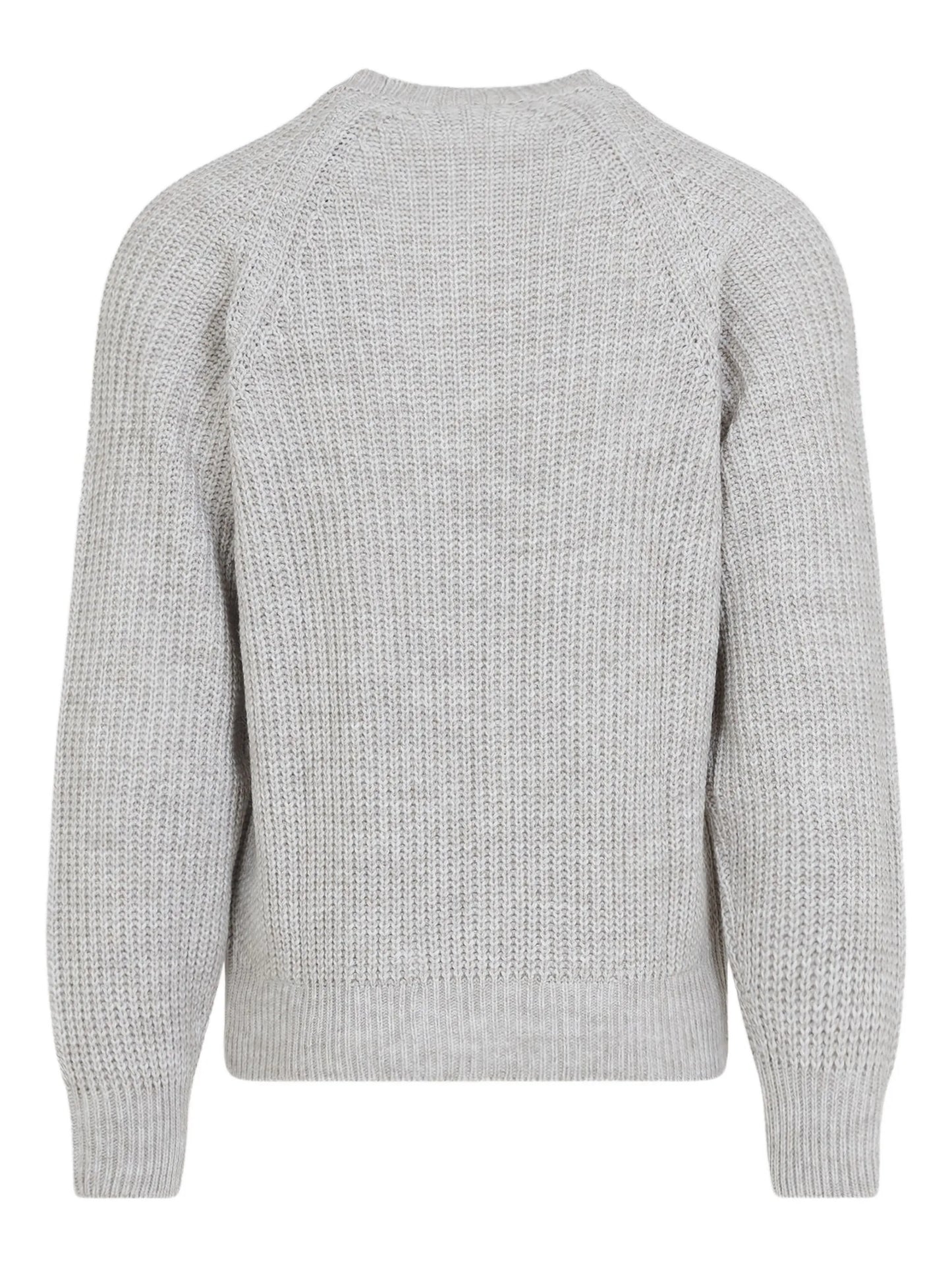 ribbed crew-neck sweater