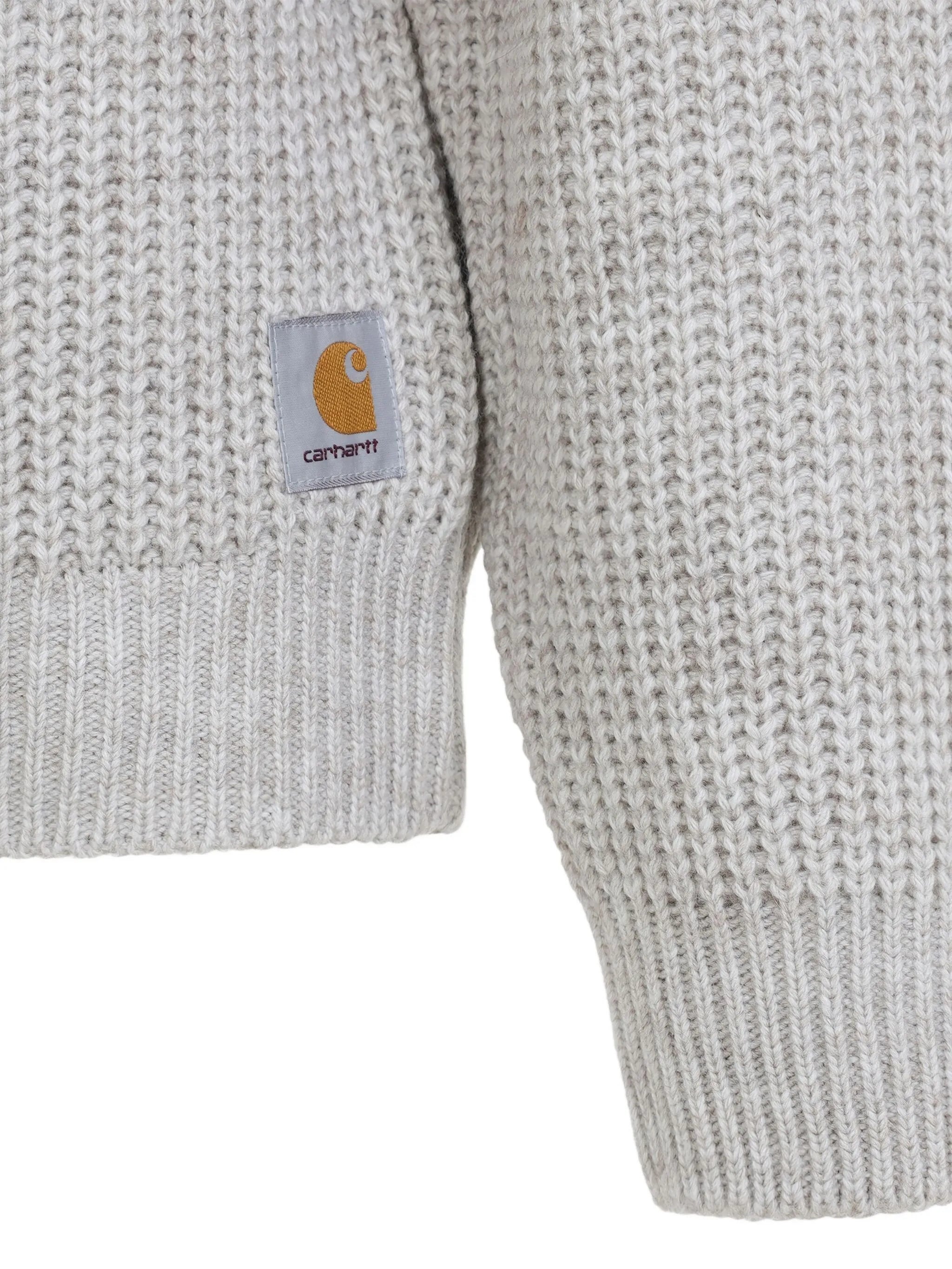 ribbed crew-neck sweater