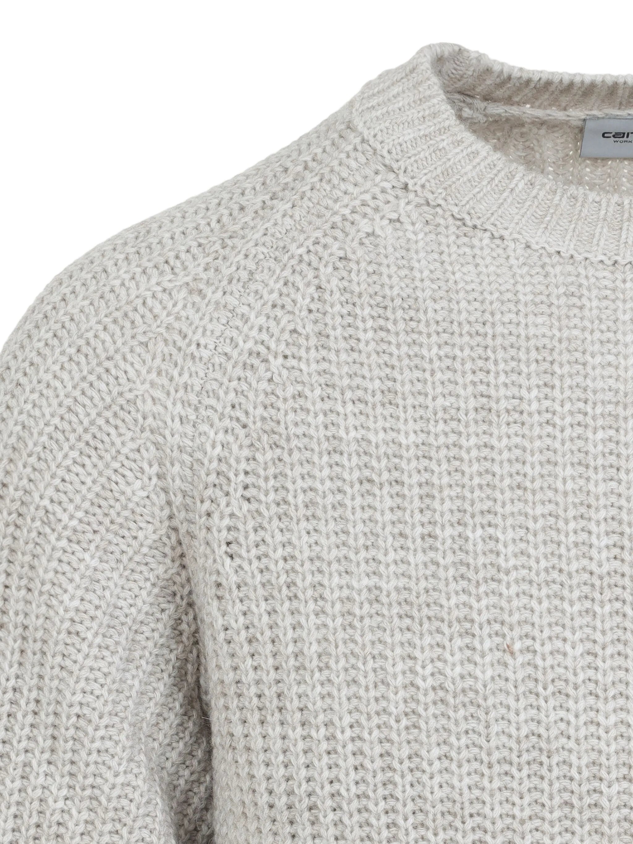 ribbed crew-neck sweater