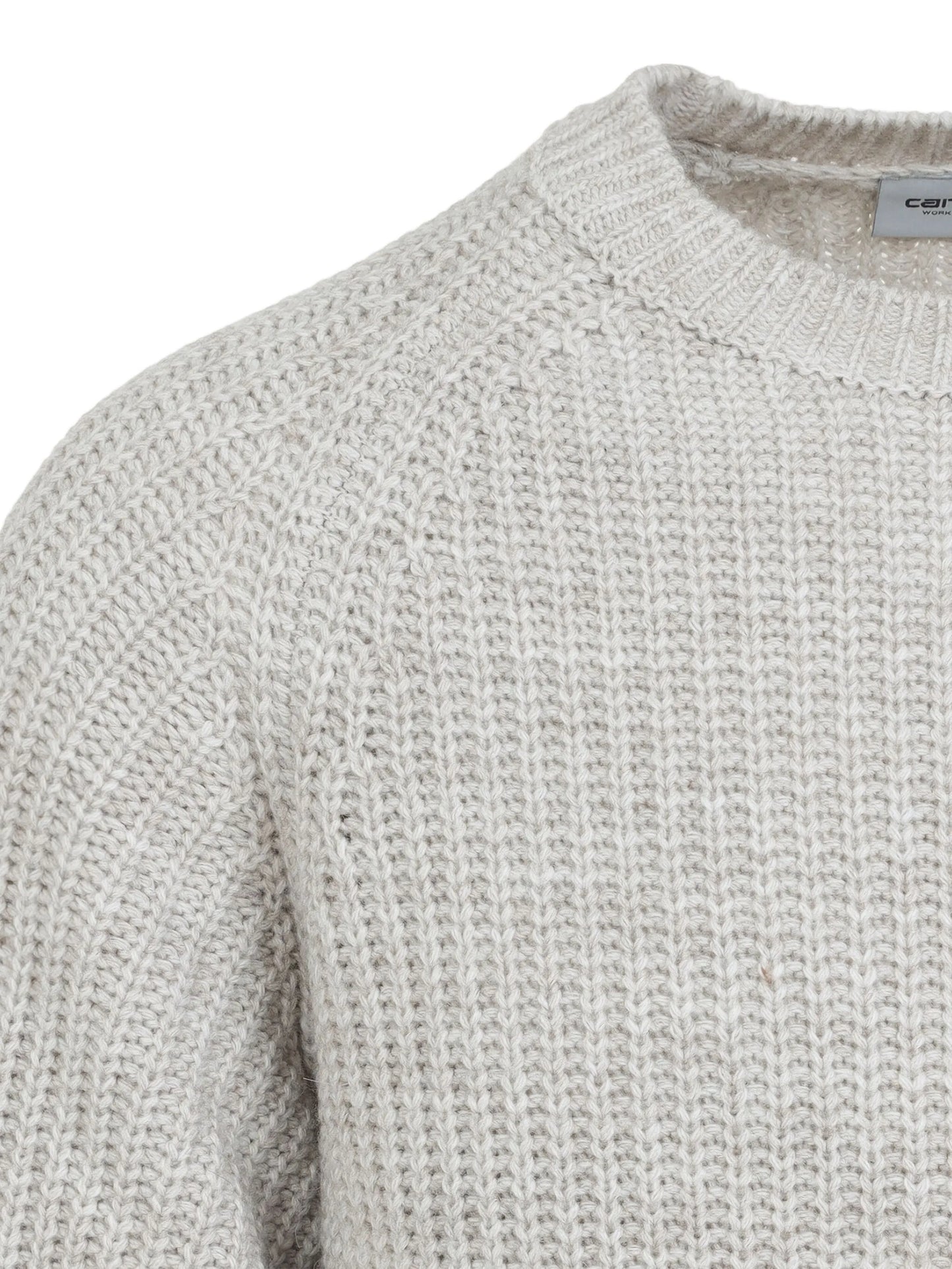 ribbed crew-neck sweater