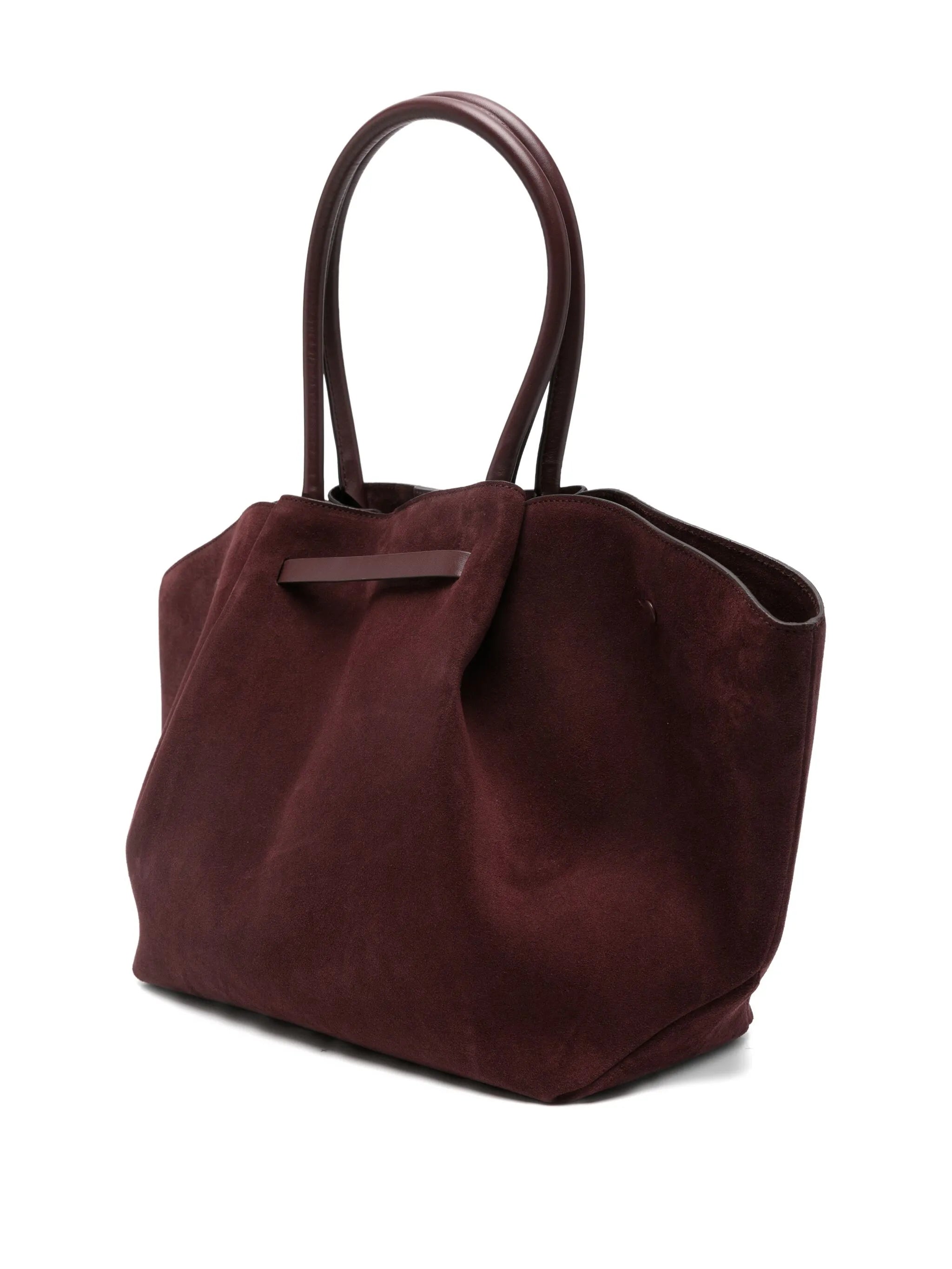 midi New York suede tote bag