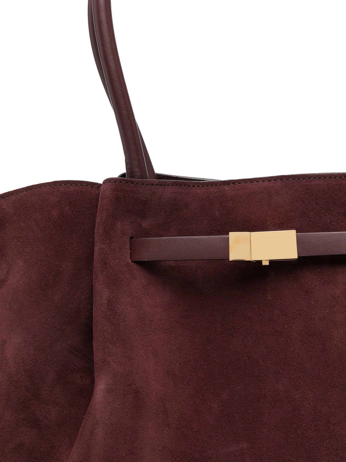 midi New York suede tote bag