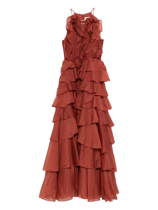 Cleo ruffled tiered maxi dress